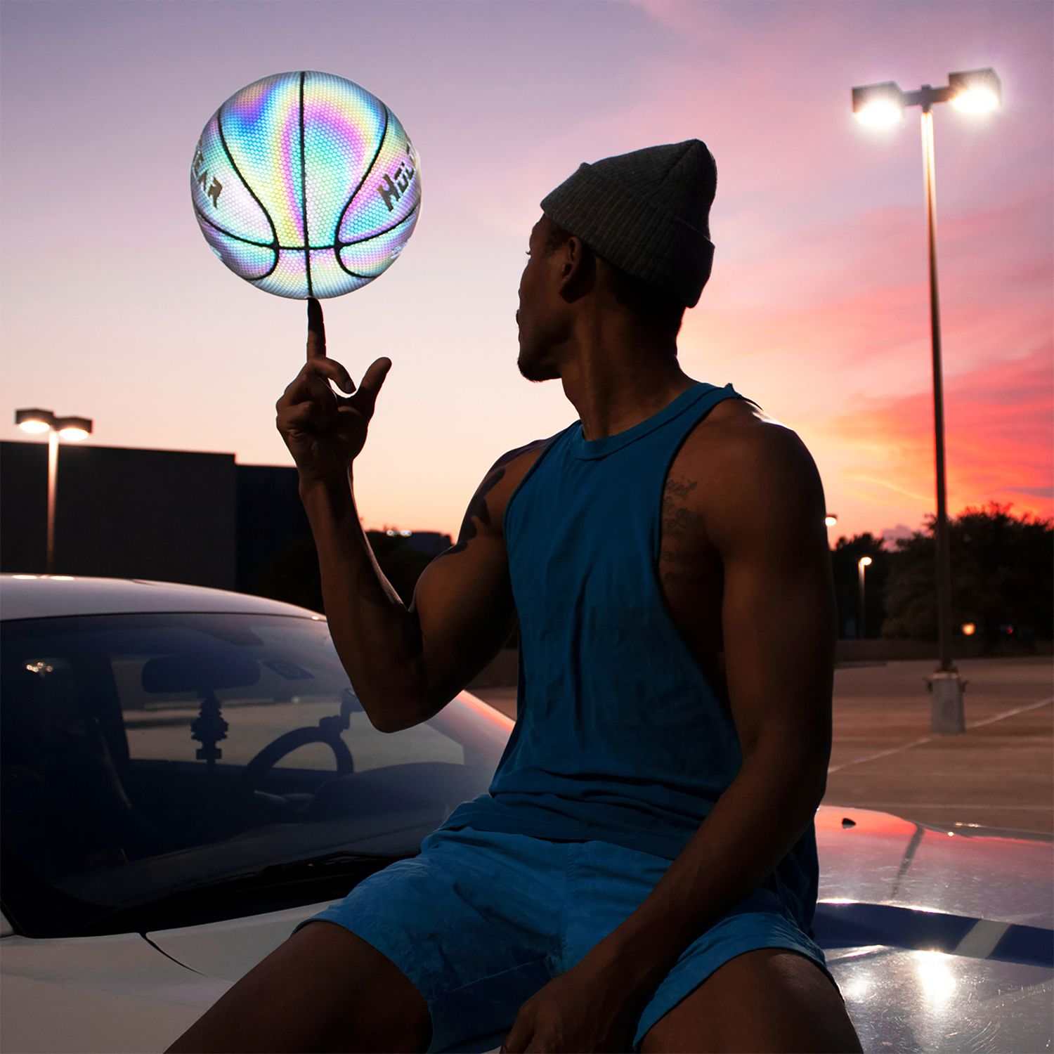 HoloGear Glowing Reflective Official Basketball product image
