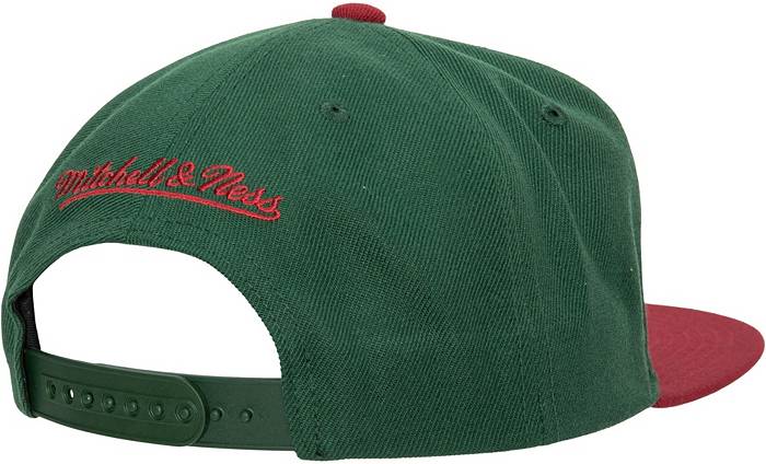 Mitchell & Ness Seattle SuperSonics Hardwood Classic Basic Adjustable Dad Hat - Red
