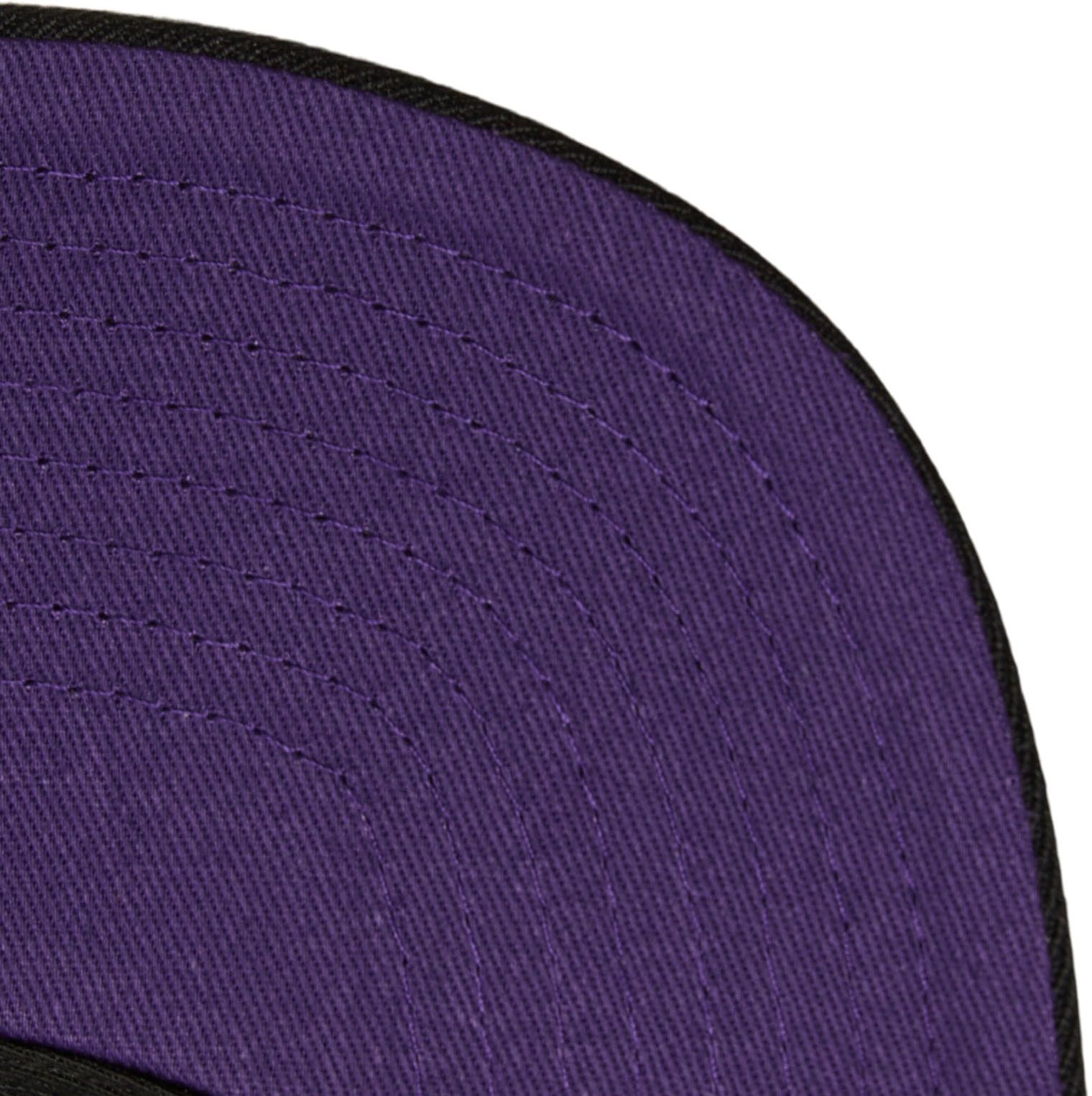 Mitchell & Ness Adult Charlotte Hornets Black Script Adjustable Snapback Hat product image