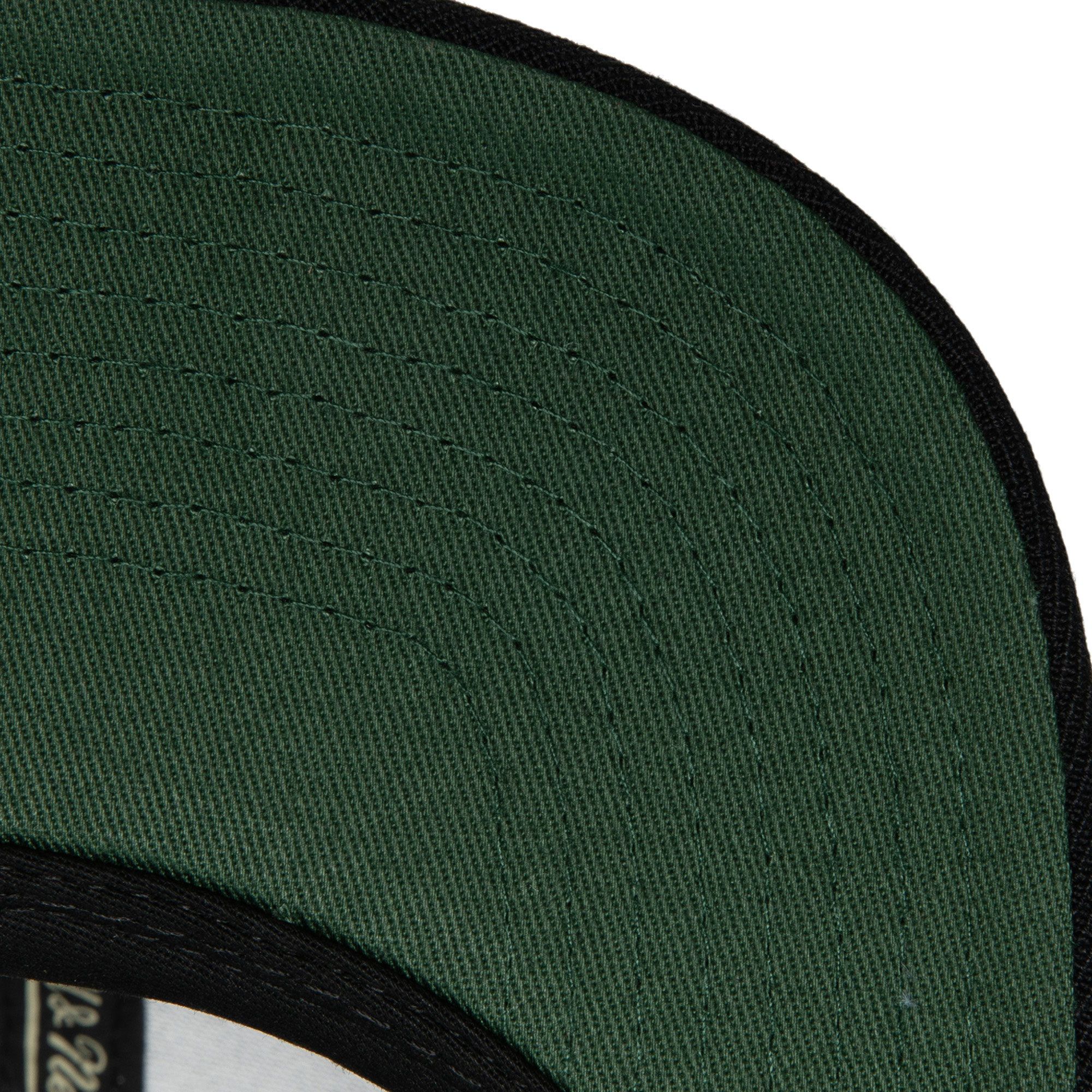 Mitchell & Ness Adult Milwaukee Bucks Black Script Adjustable Snapback Hat product image