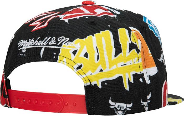 Mitchell & Ness Chicago Bulls Snapback Hat cap NBA Sticker Pack black  SNAP BACK