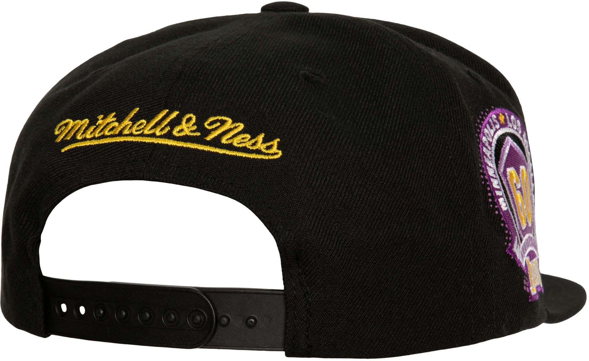 Mitchell and Ness Adult Los Angeles Lakers Big Face Adjustable Snapback Hat