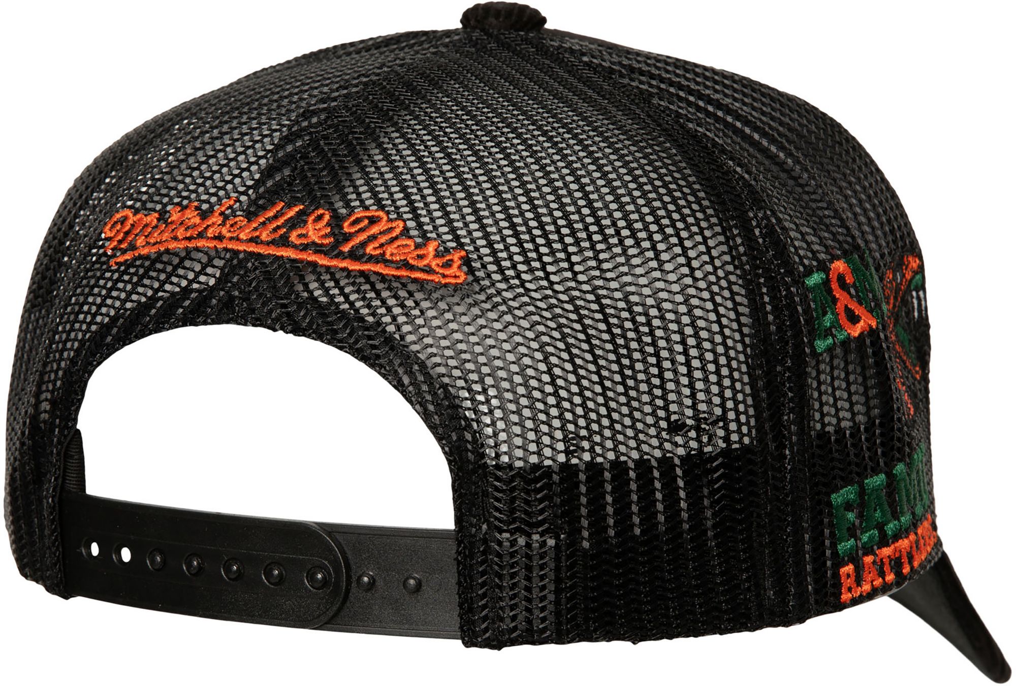 Mitchell & Ness Adult Florida A&M Rattlers Black Corduroy Trucker Hat