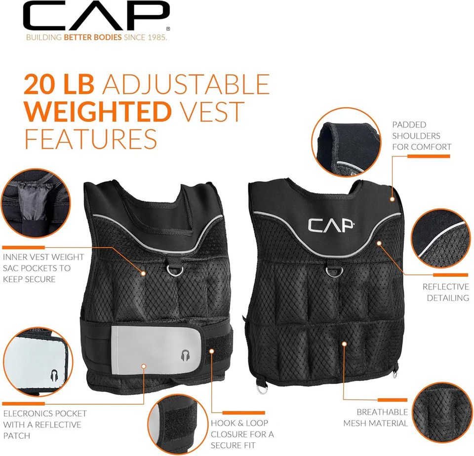 CAP Adjustable Weighted Vest – 20 lbs. product image