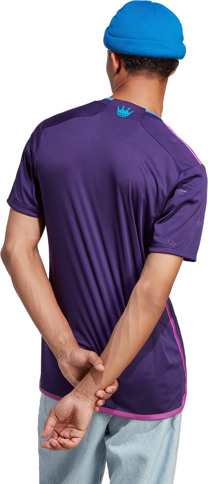 Men's Charlotte FC adidas Purple 2023 Crown Jewel Kit Authentic Jersey