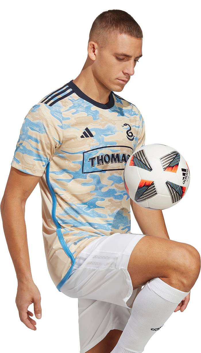 Men's Adidas Tan Philadelphia Union 2023 for Philly Replica Jersey Size: Large