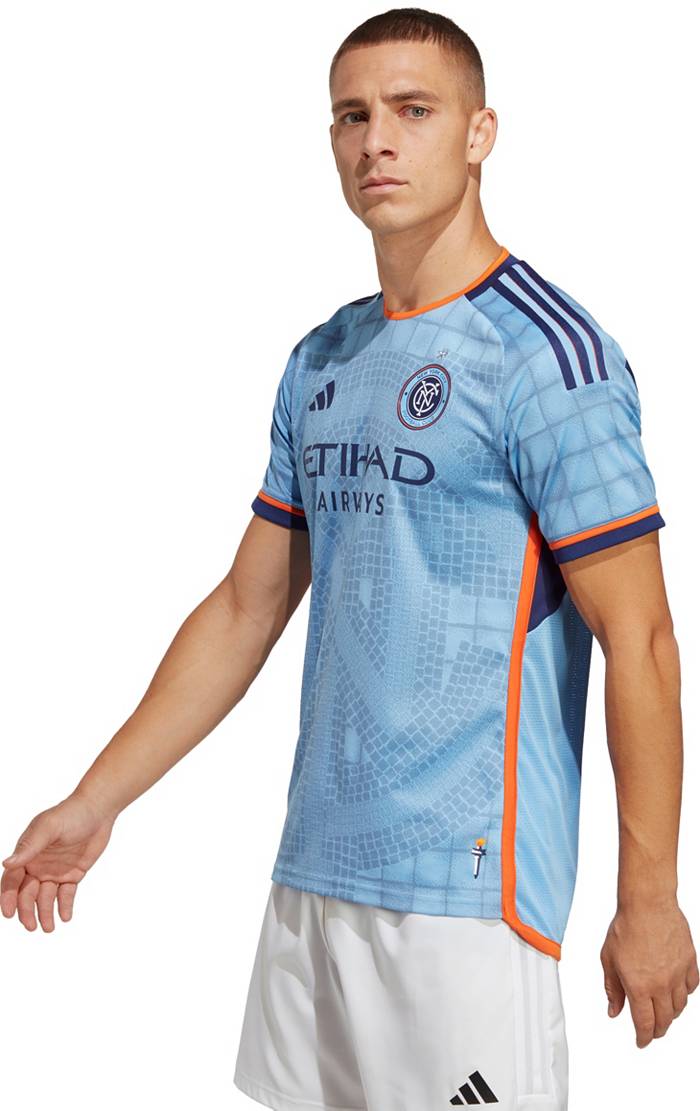 New York City FC adidas 2023 The Interboro Kit Authentic Jersey - Light Blue