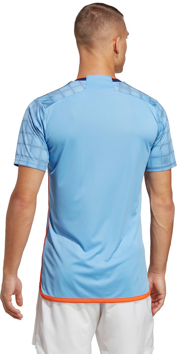 Men's New York City FC adidas Light Blue 2023 The Interboro Kit Authentic  Jersey