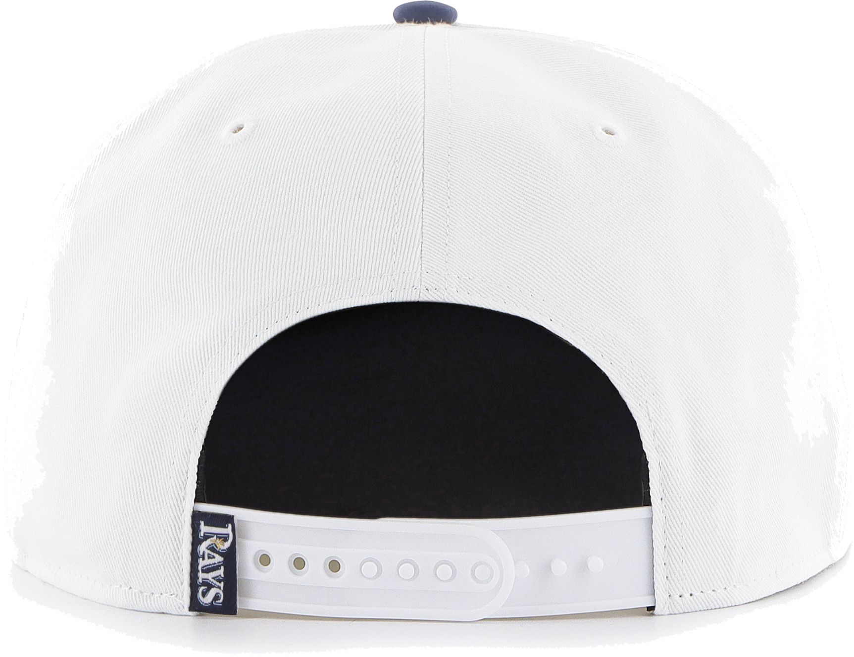 Hurley x '47 Men's Tampa Bay Rays White Captain Snapback Adjustable Hat product image