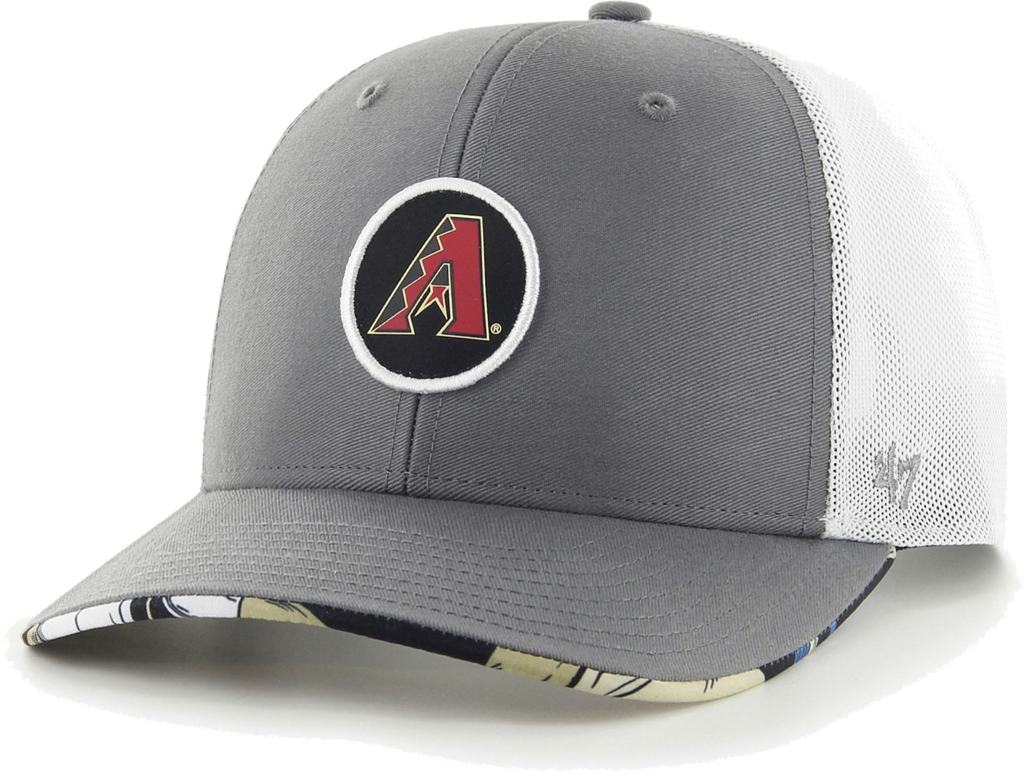 Hurley x '47 Men's Arizona Diamondbacks Dark Gray Paradise MVP Adjustable Hat product image