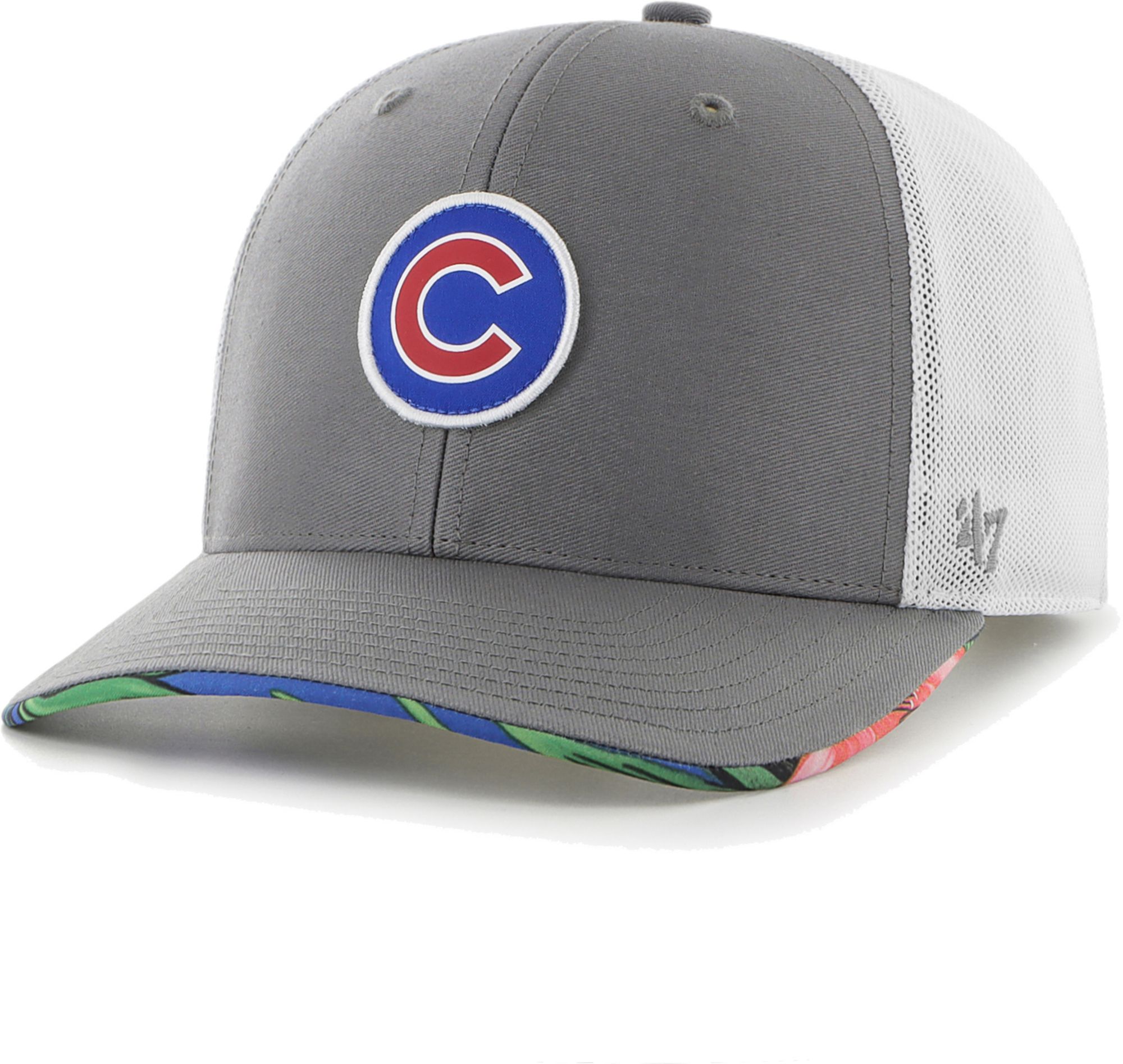 Hurley x '47 Men's Chicago Cubs Dark Gray Paradise MVP Adjustable Hat product image