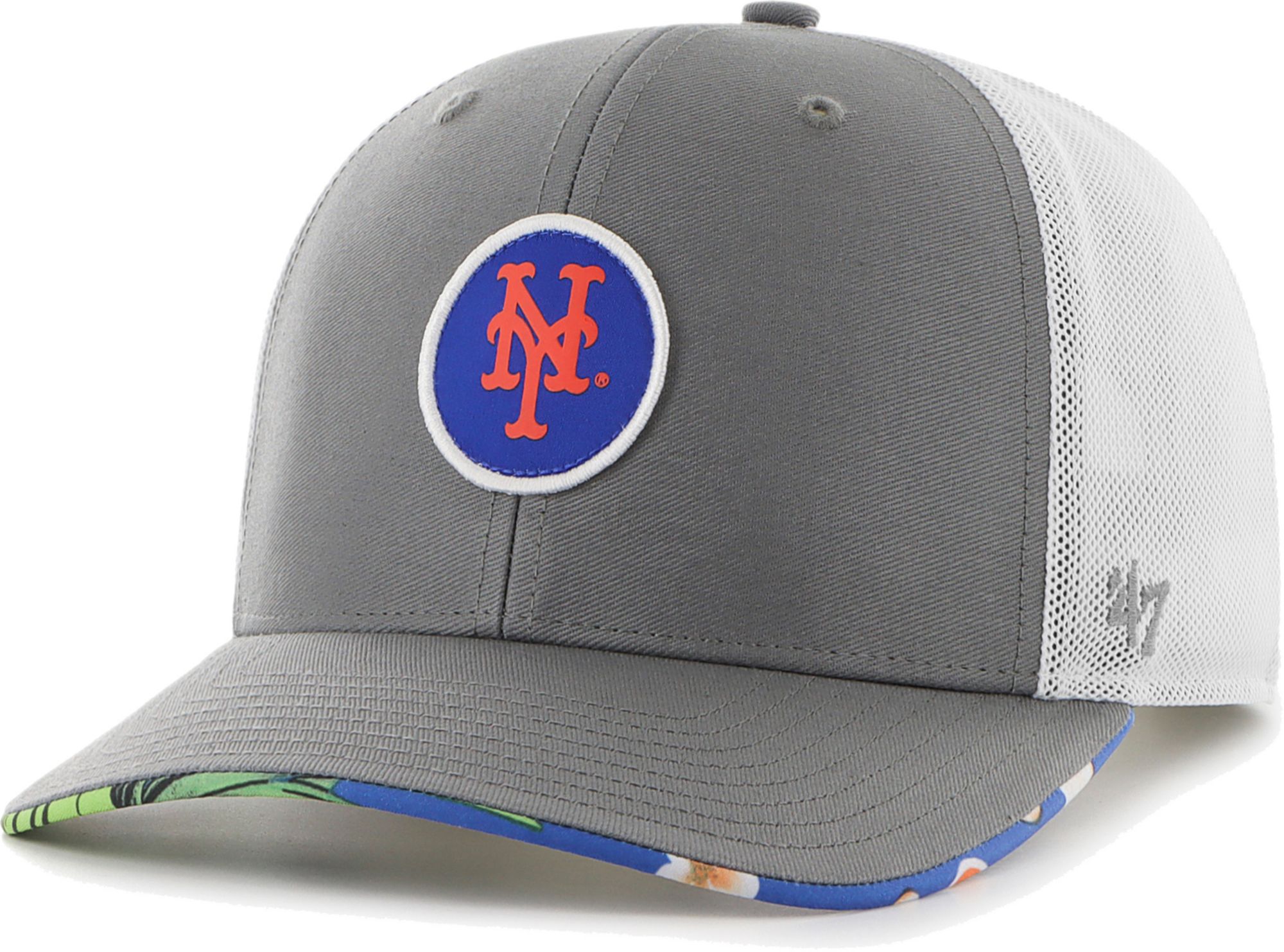 Hurley x '47 Men's New York Mets Dark Gray Paradise MVP Adjustable Hat product image