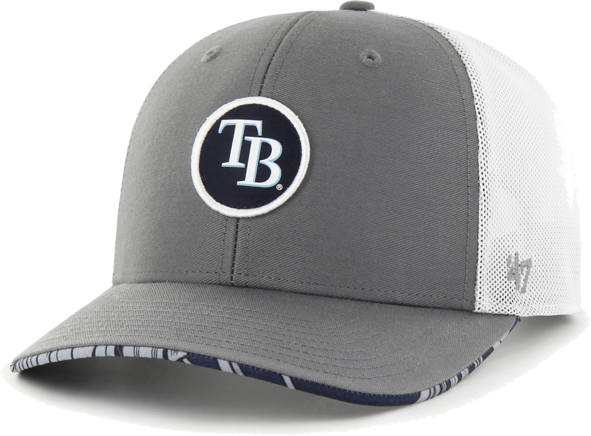 Hurley x '47 Men's Tampa Bay Rays Dark Gray Paradise MVP Adjustable Hat product image