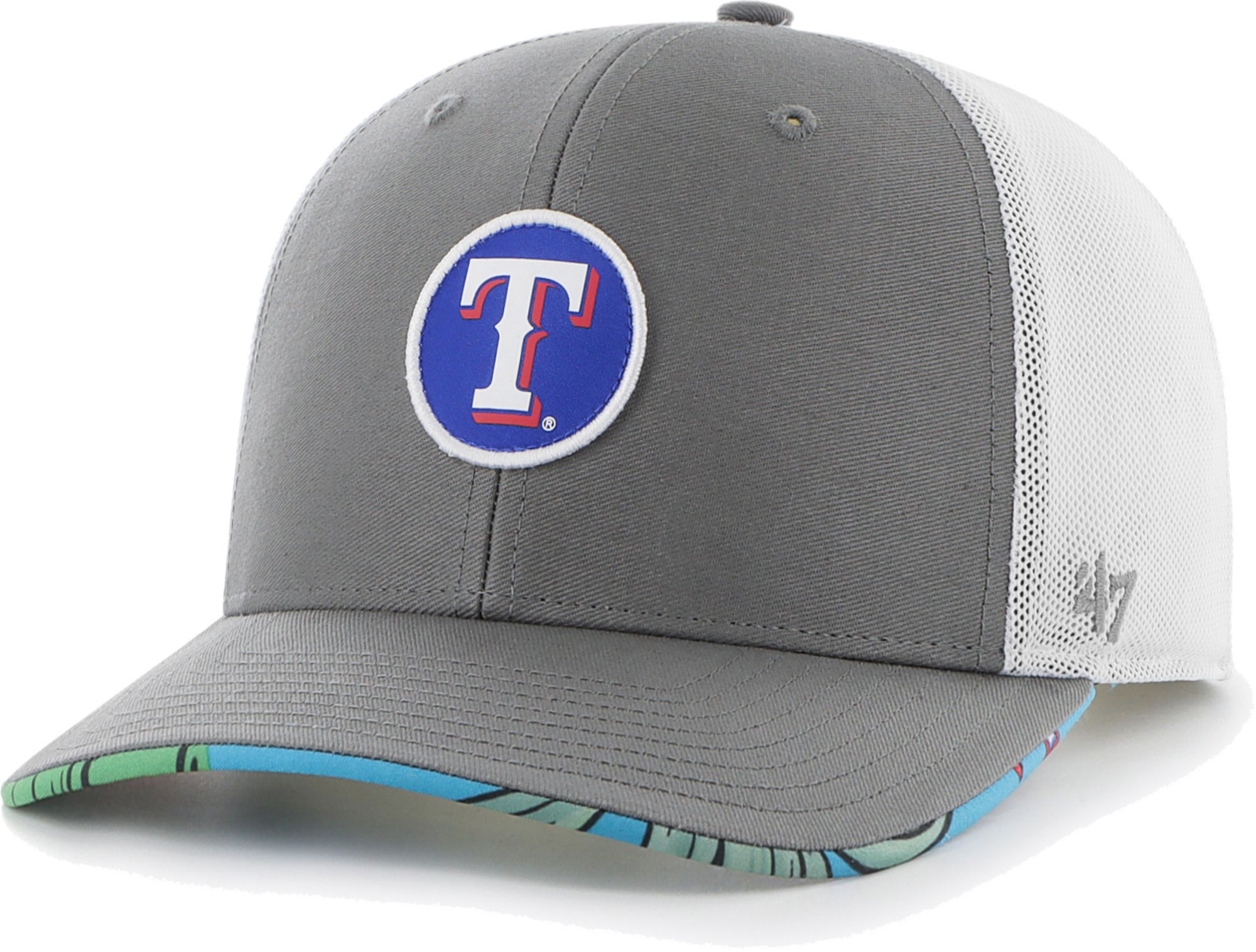 Hurley x '47 Men's Texas Rangers Dark Gray Paradise MVP Adjustable Hat product image