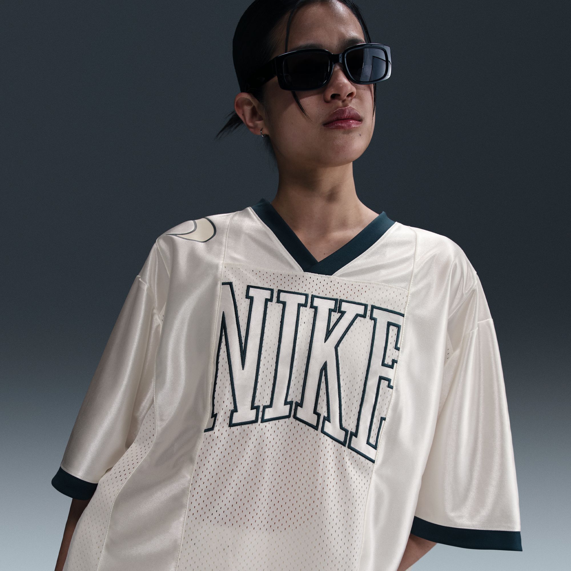 Nike Women's Sportswear Street Oversized Short-Sleeve Graphic Jersey product image
