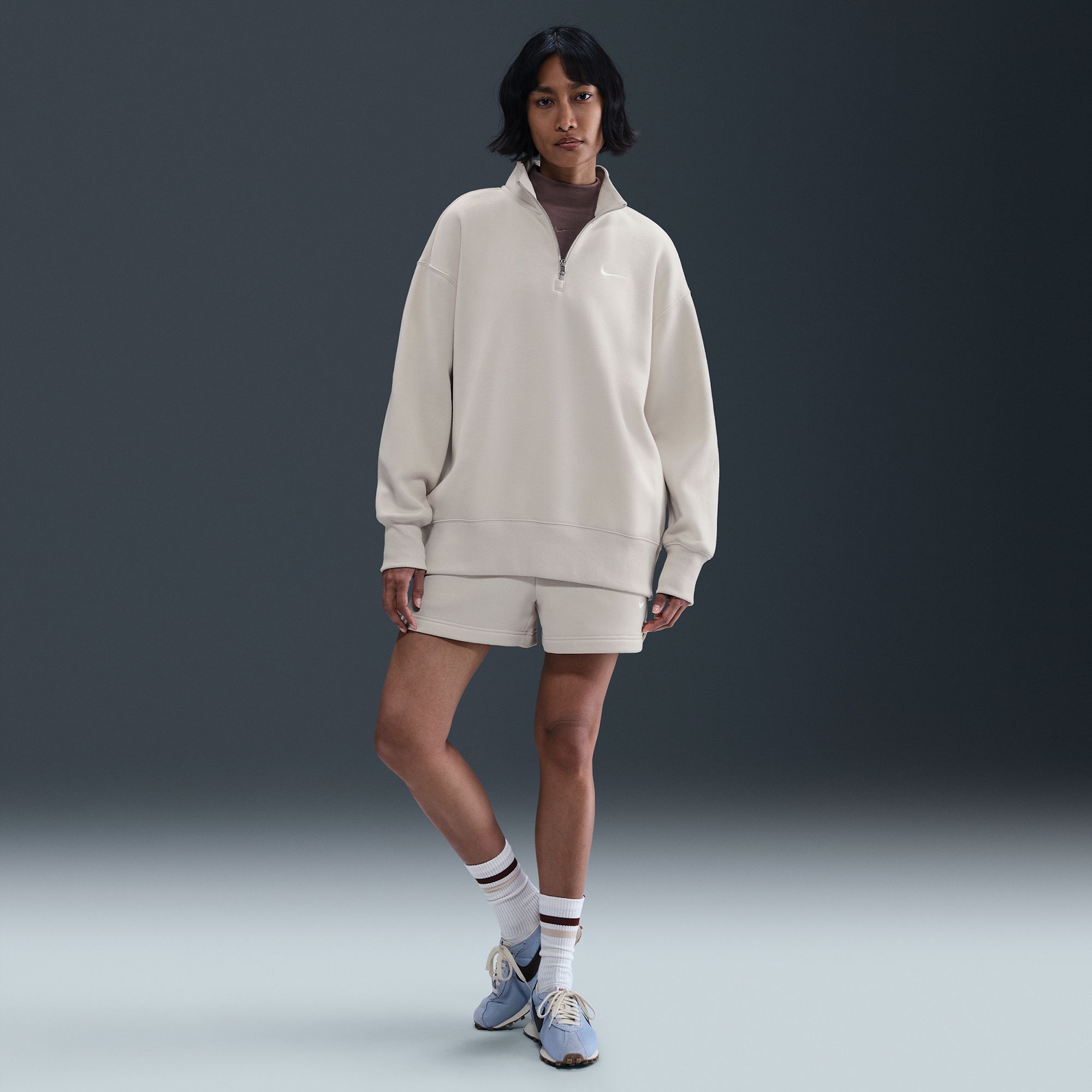 Nike Women's Sportswear Phoenix Fleece Oversized 1/4-Zip Long Sweatshirt product image