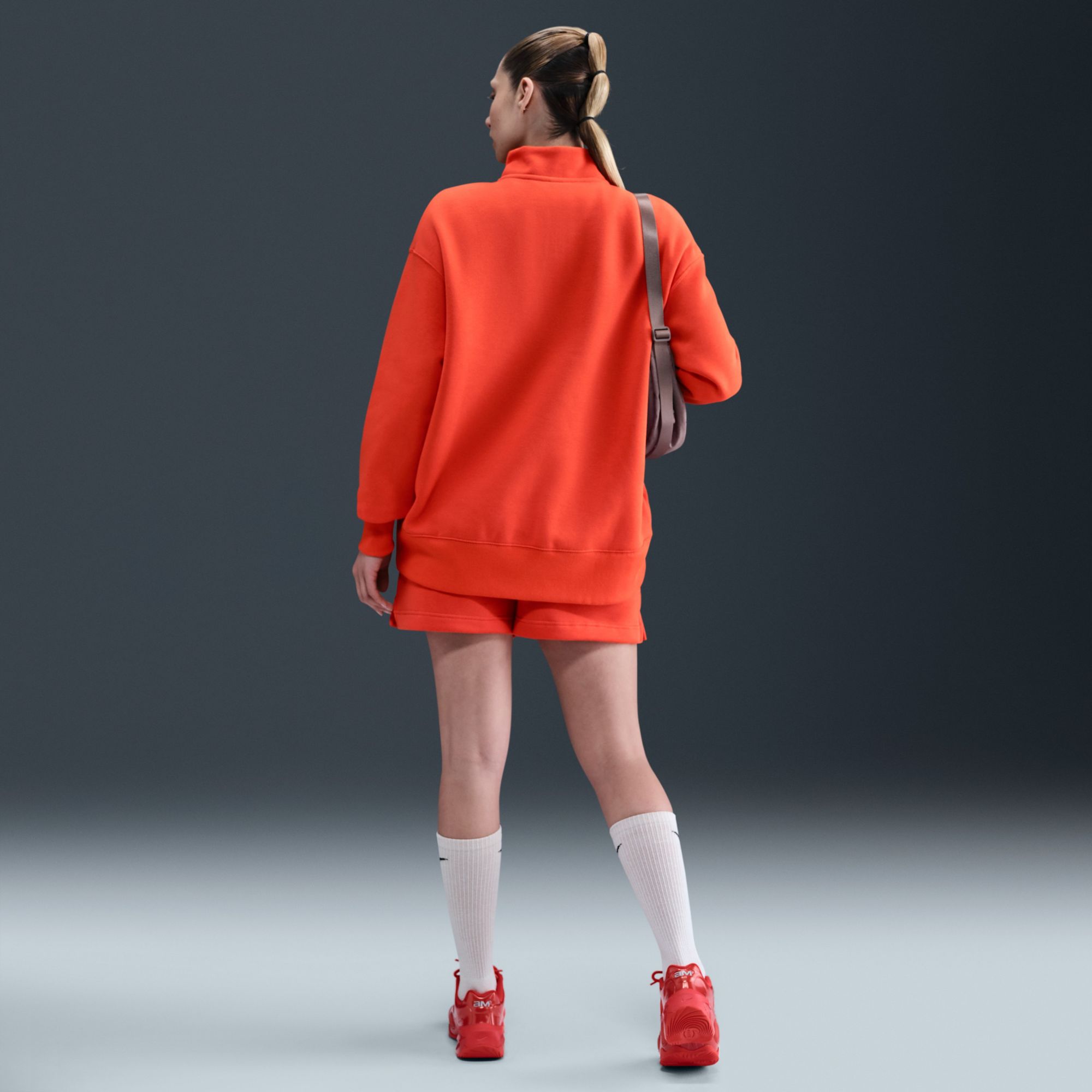 Nike Women's Sportswear Phoenix Fleece Oversized 1/4-Zip Long Sweatshirt product image