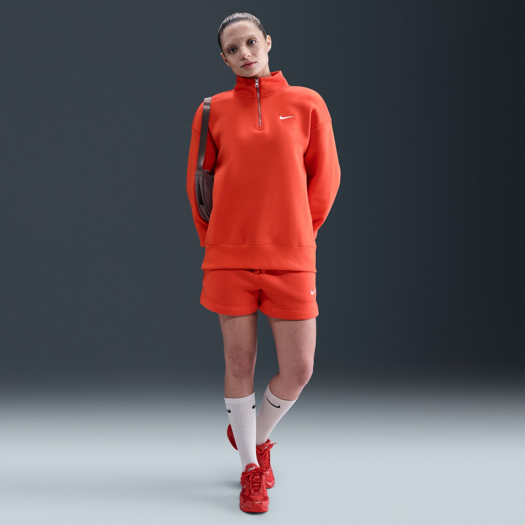 Nike Women's Sportswear Phoenix Fleece Oversized 1/4-Zip Long Sweatshirt product image