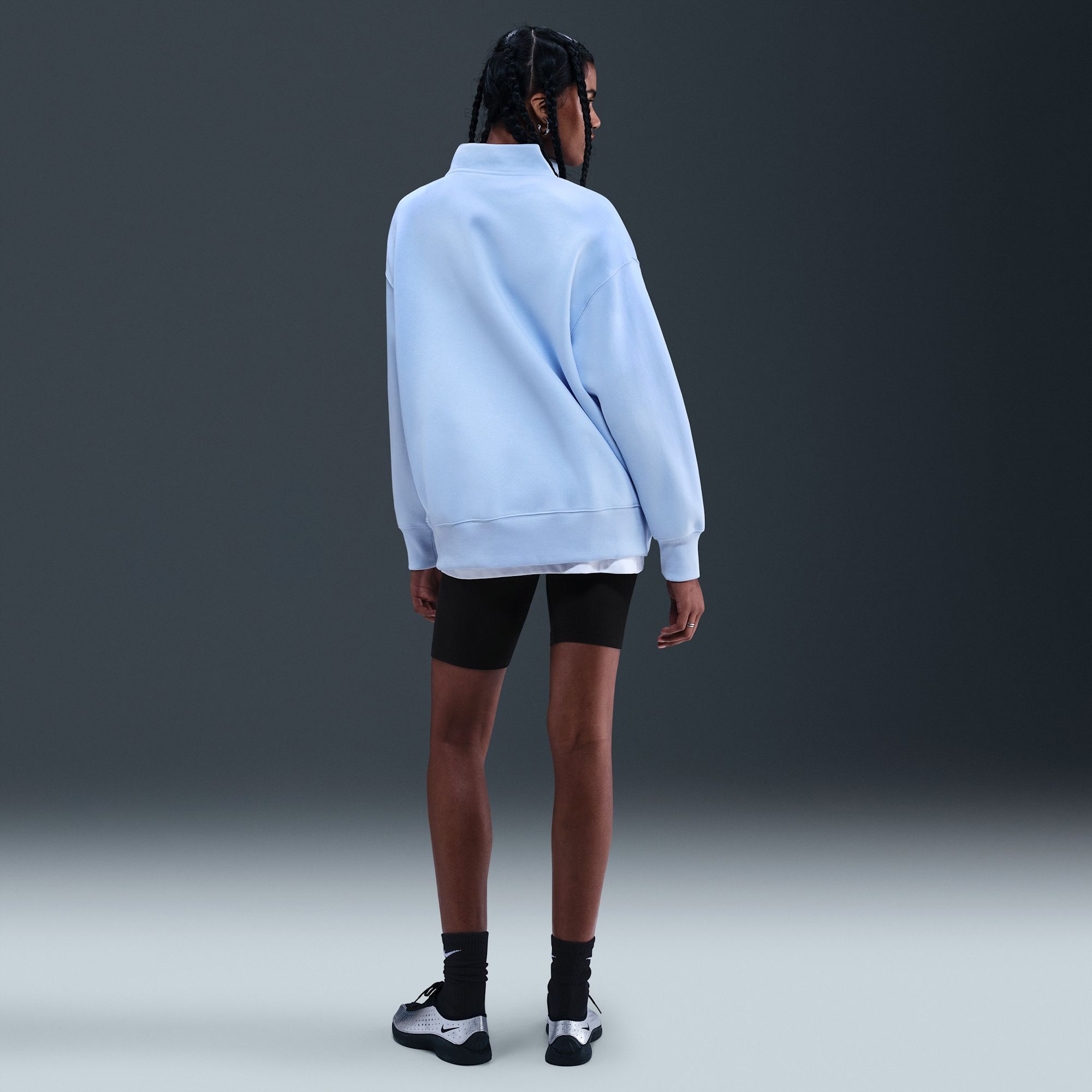 Nike Women's Sportswear Phoenix Fleece Oversized 1/4-Zip Long Sweatshirt product image