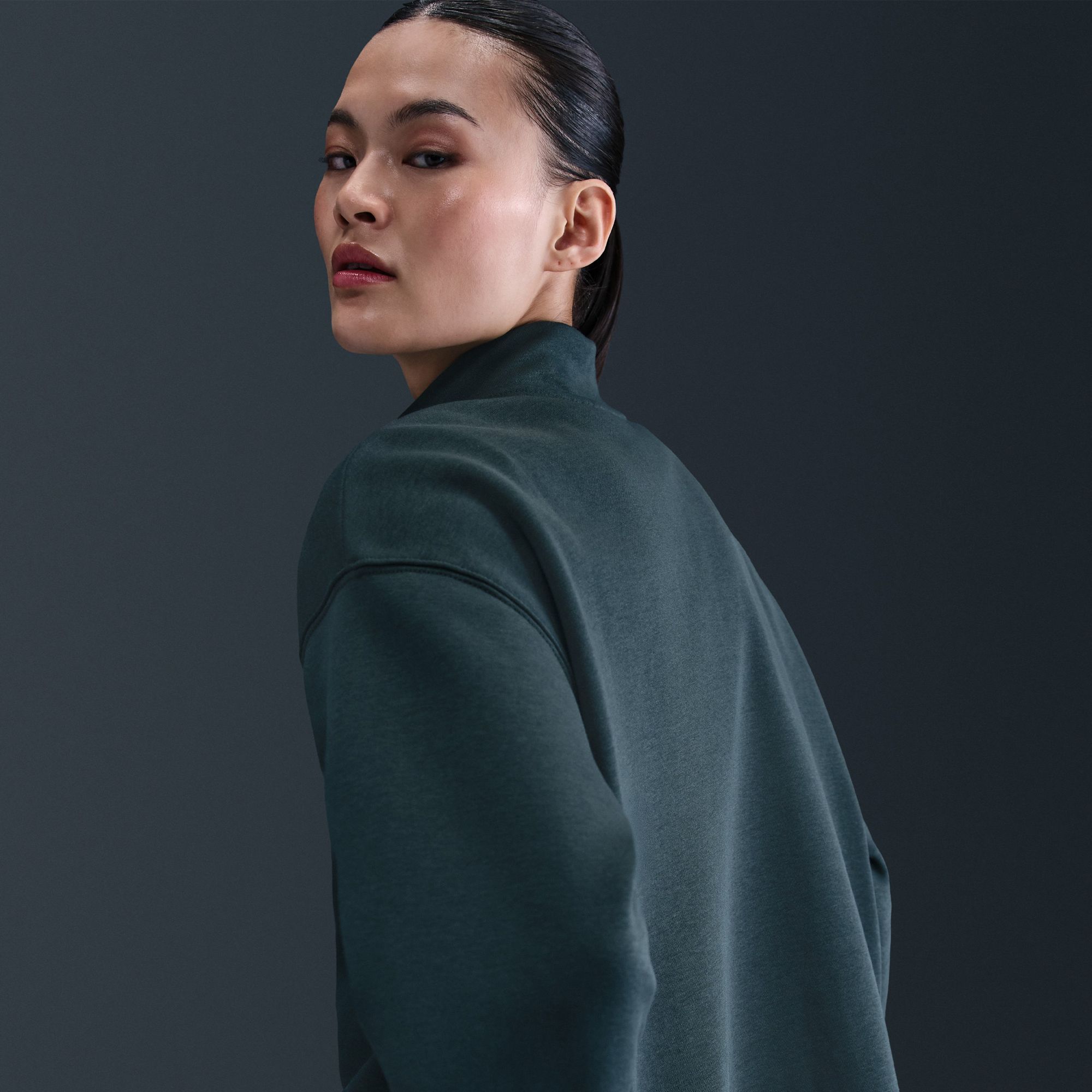 Nike Women's Sportswear Phoenix Fleece Oversized 1/4-Zip Long Sweatshirt product image