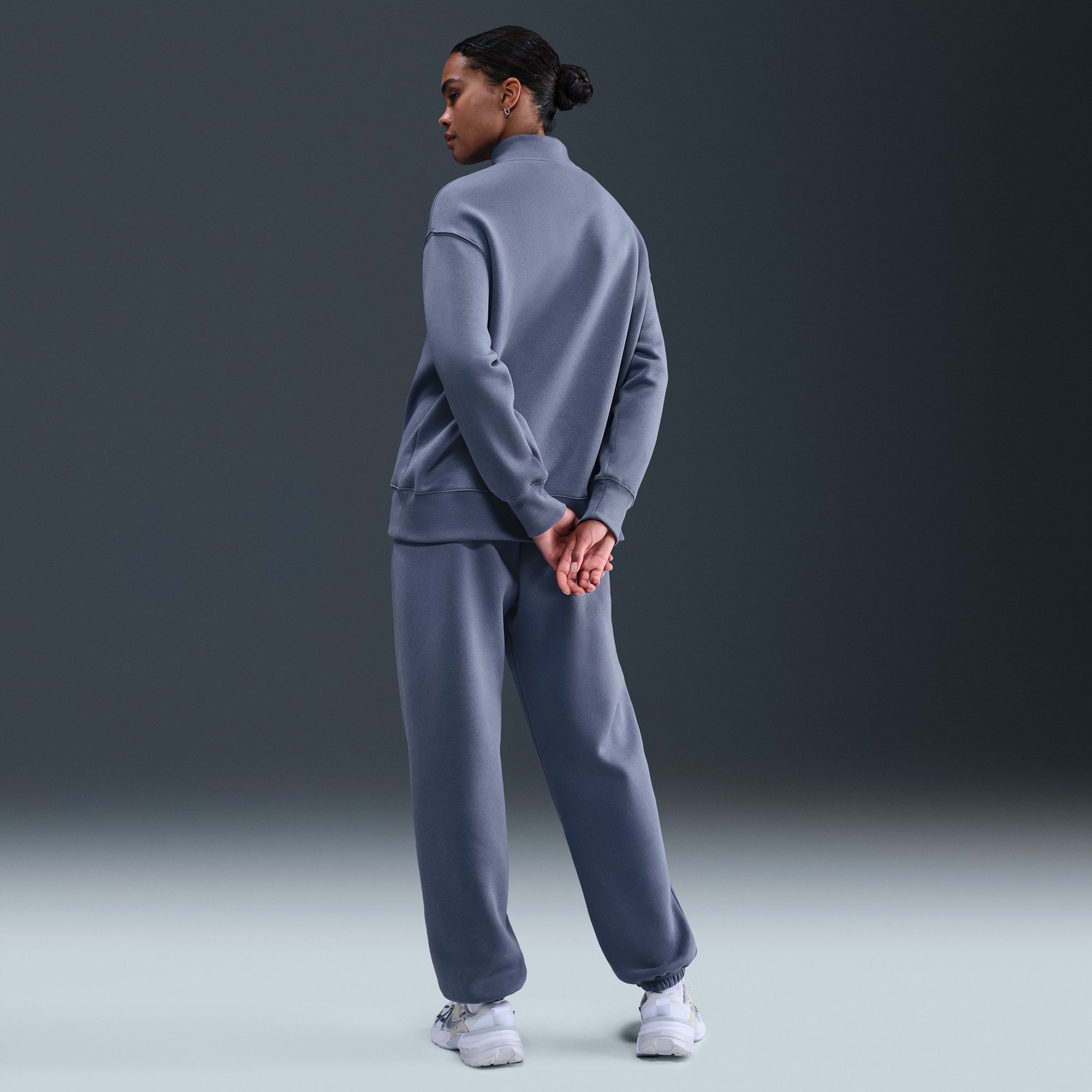 Nike Women's Sportswear Phoenix Fleece Oversized 1/4-Zip Long Sweatshirt product image
