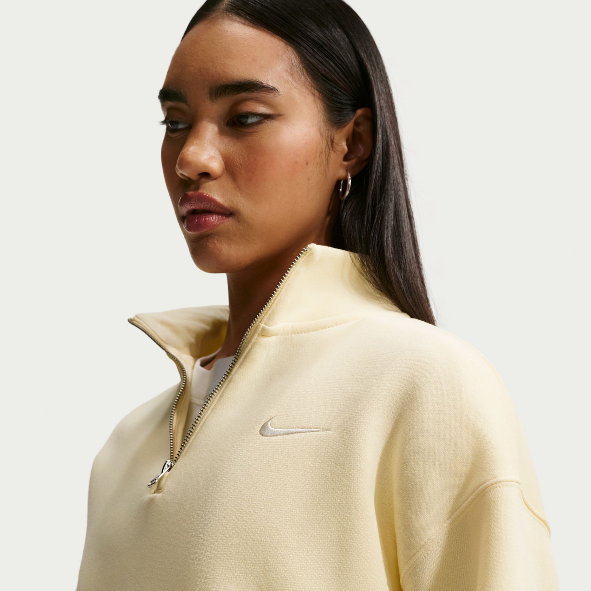 Nike Women's Sportswear Phoenix Fleece Oversized 1/4-Zip Long Sweatshirt product image
