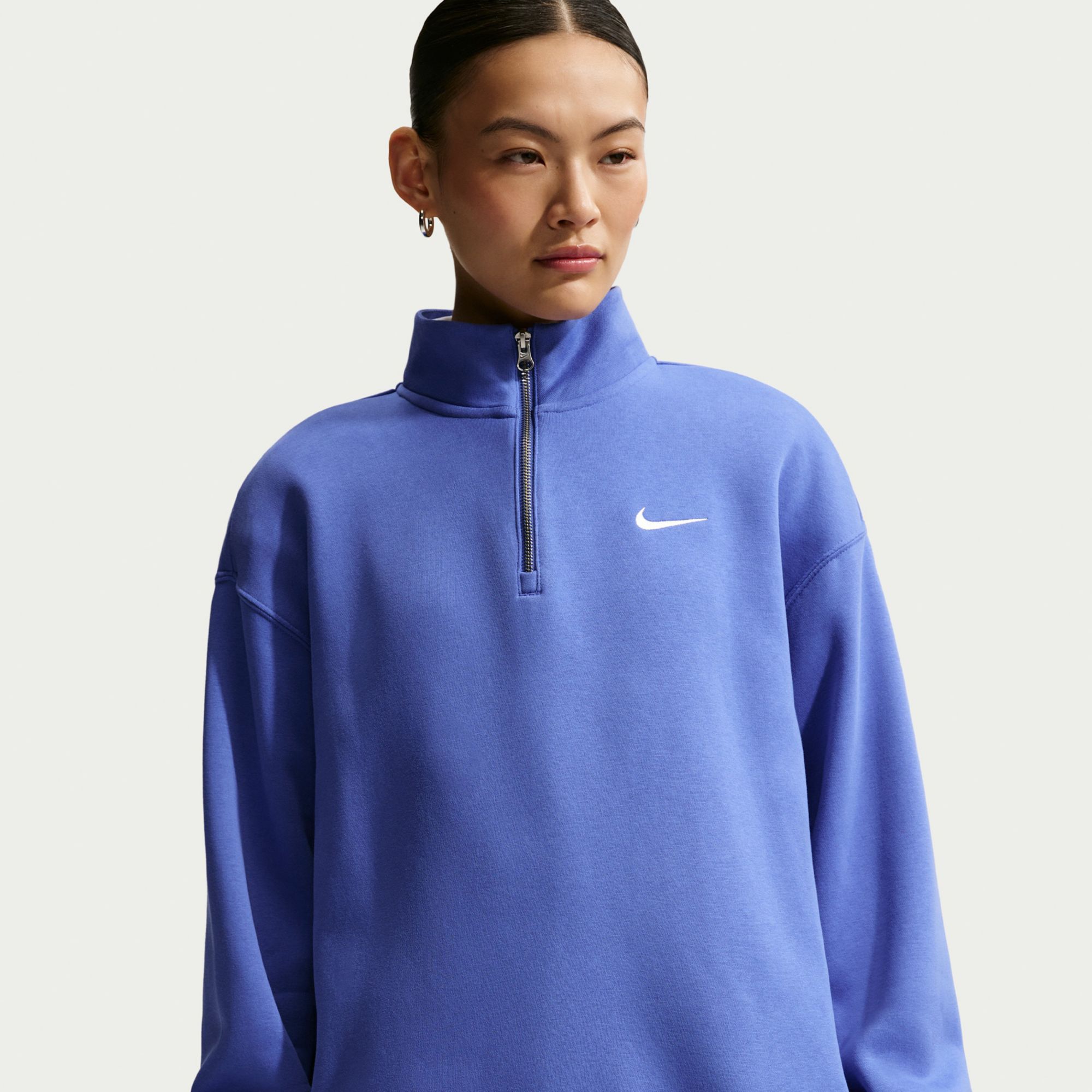 Nike Women's Sportswear Phoenix Fleece Oversized 1/4-Zip Long Sweatshirt product image