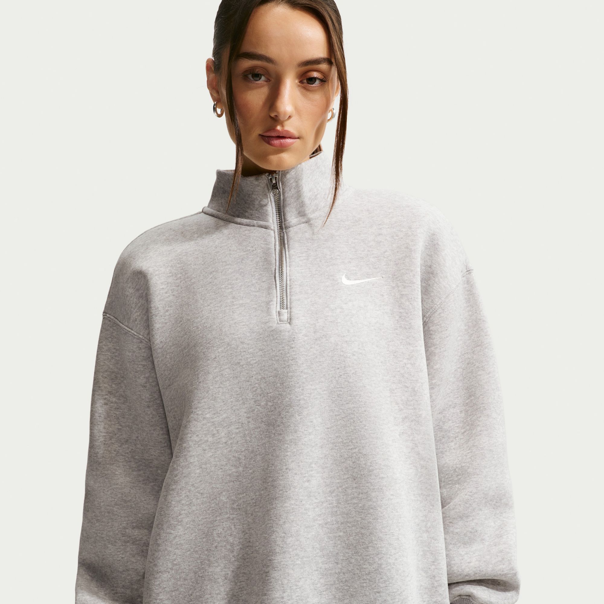 Nike Women's Sportswear Phoenix Fleece Oversized 1/4-Zip Long Sweatshirt product image