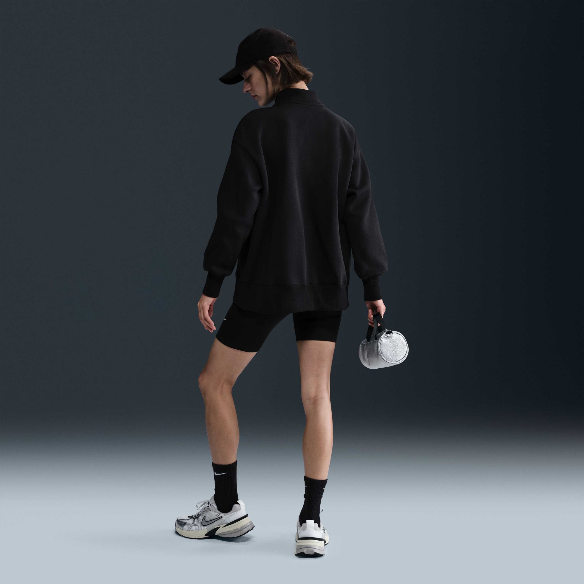 Nike Women's Sportswear Phoenix Fleece Oversized 1/4-Zip Long Sweatshirt product image