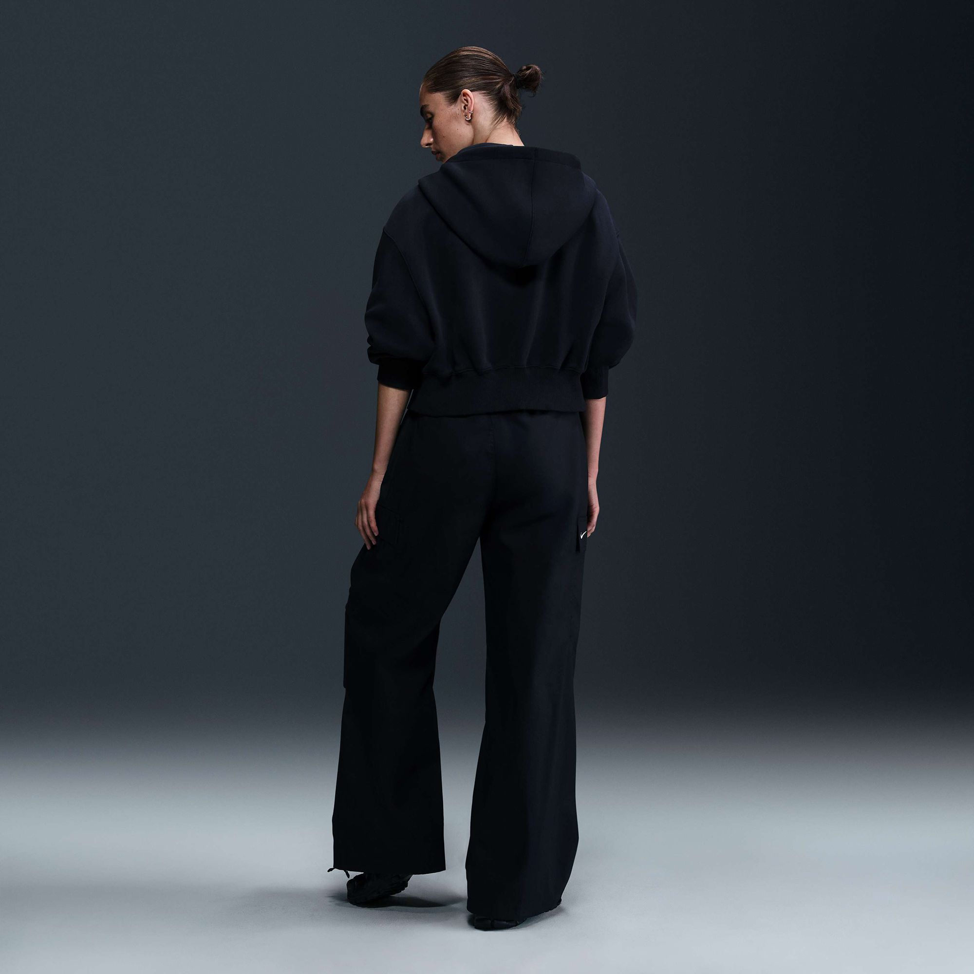 Nike Women's Sportswear Phoenix Fleece Loose Cropped Full-Zip Hoodie product image