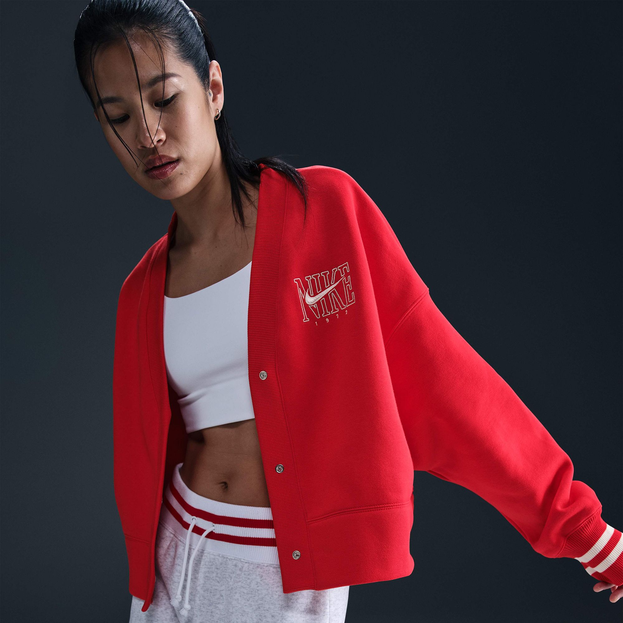 Nike Women's Sportswear Phoenix Fleece Over-Oversized Graphic Cardigan product image