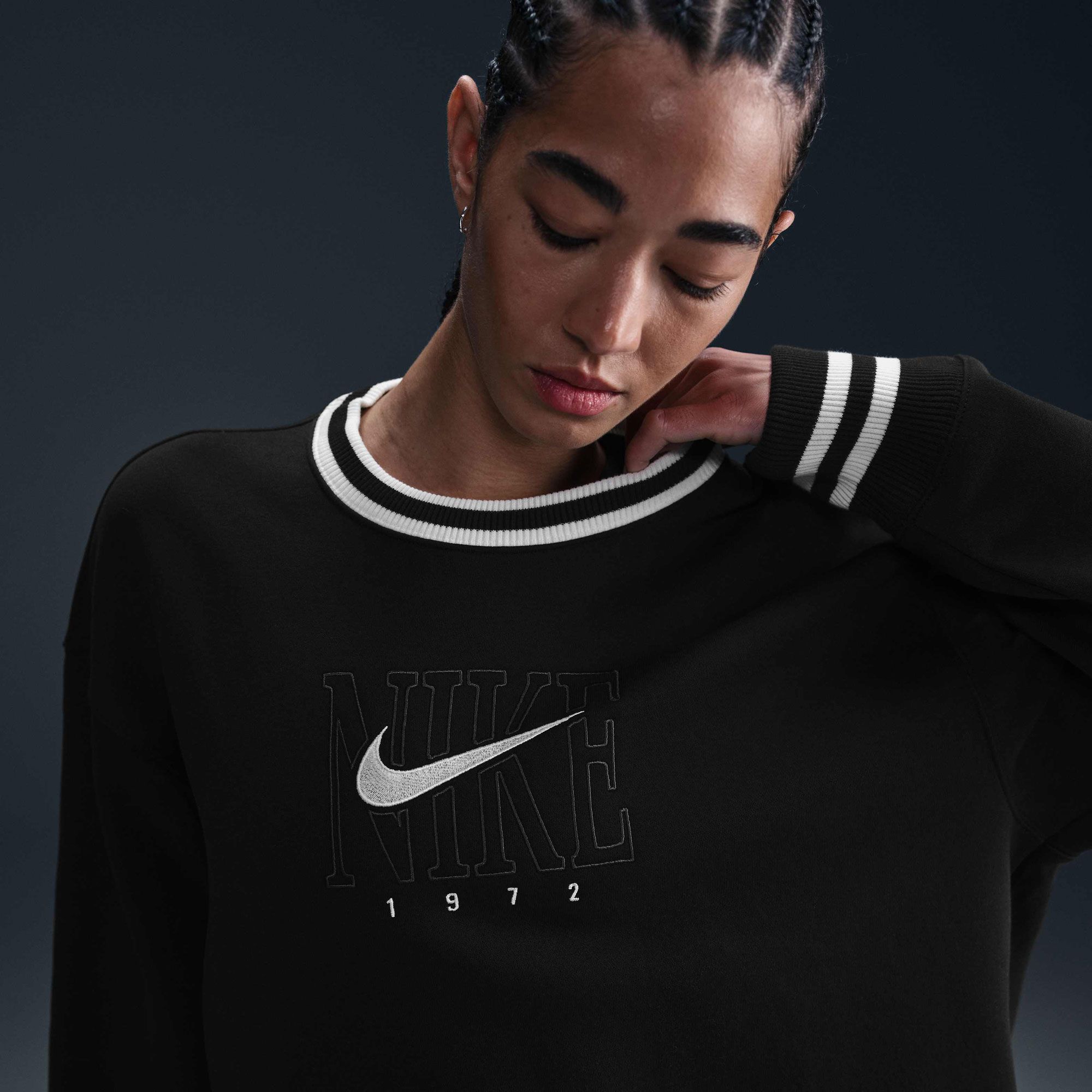 Nike Women's Sportswear Phoenix Fleece Oversized Crewneck Graphic Sweatshirt product image