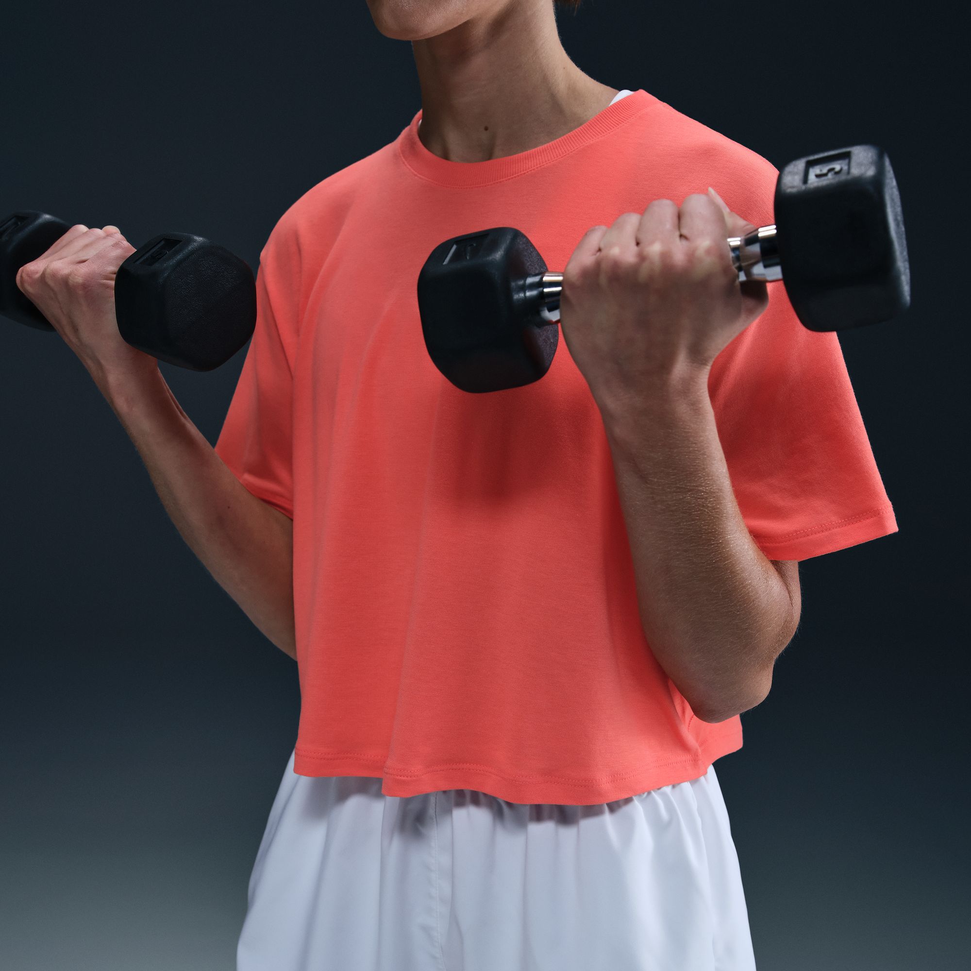 Nike Women's One Relaxed Dri-FIT Cropped Short-Sleeve T-Shirt product image