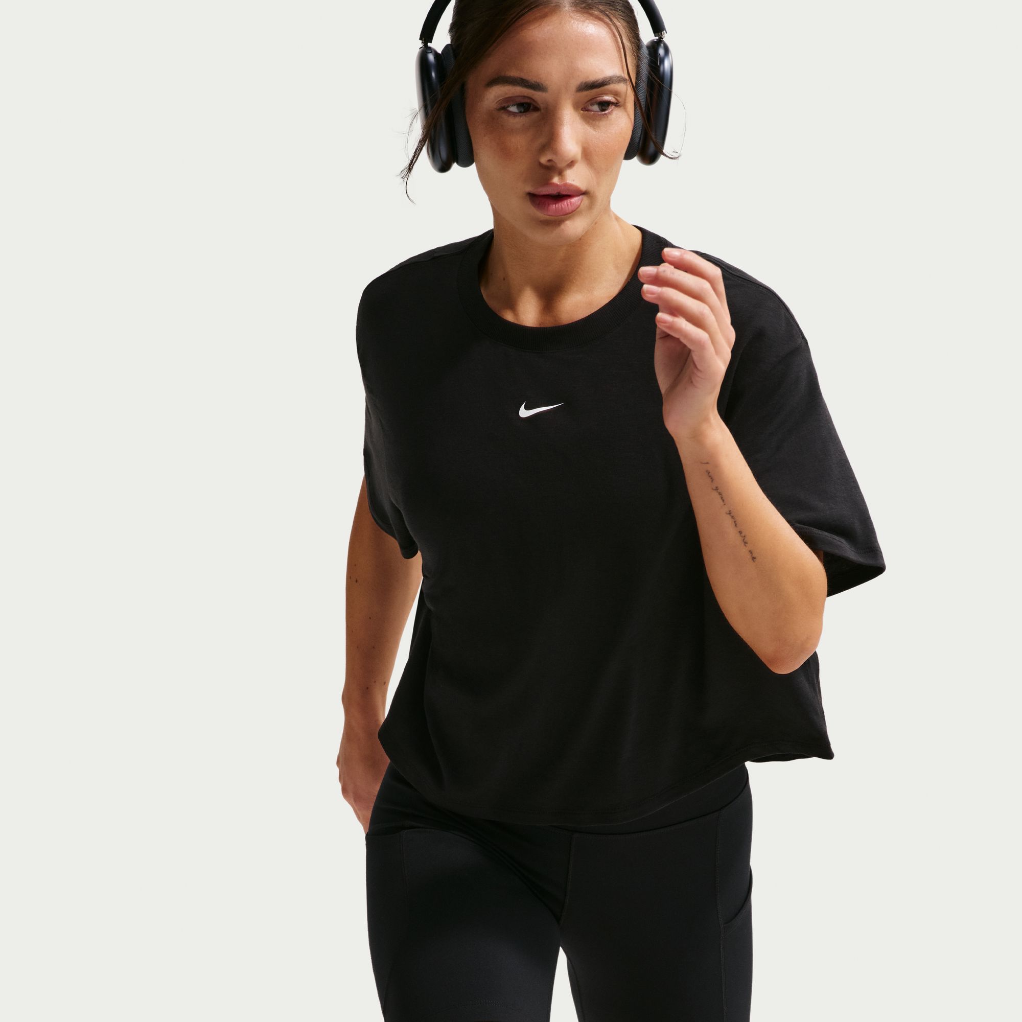 Nike Women's One Relaxed Dri-FIT Cropped Short-Sleeve T-Shirt product image