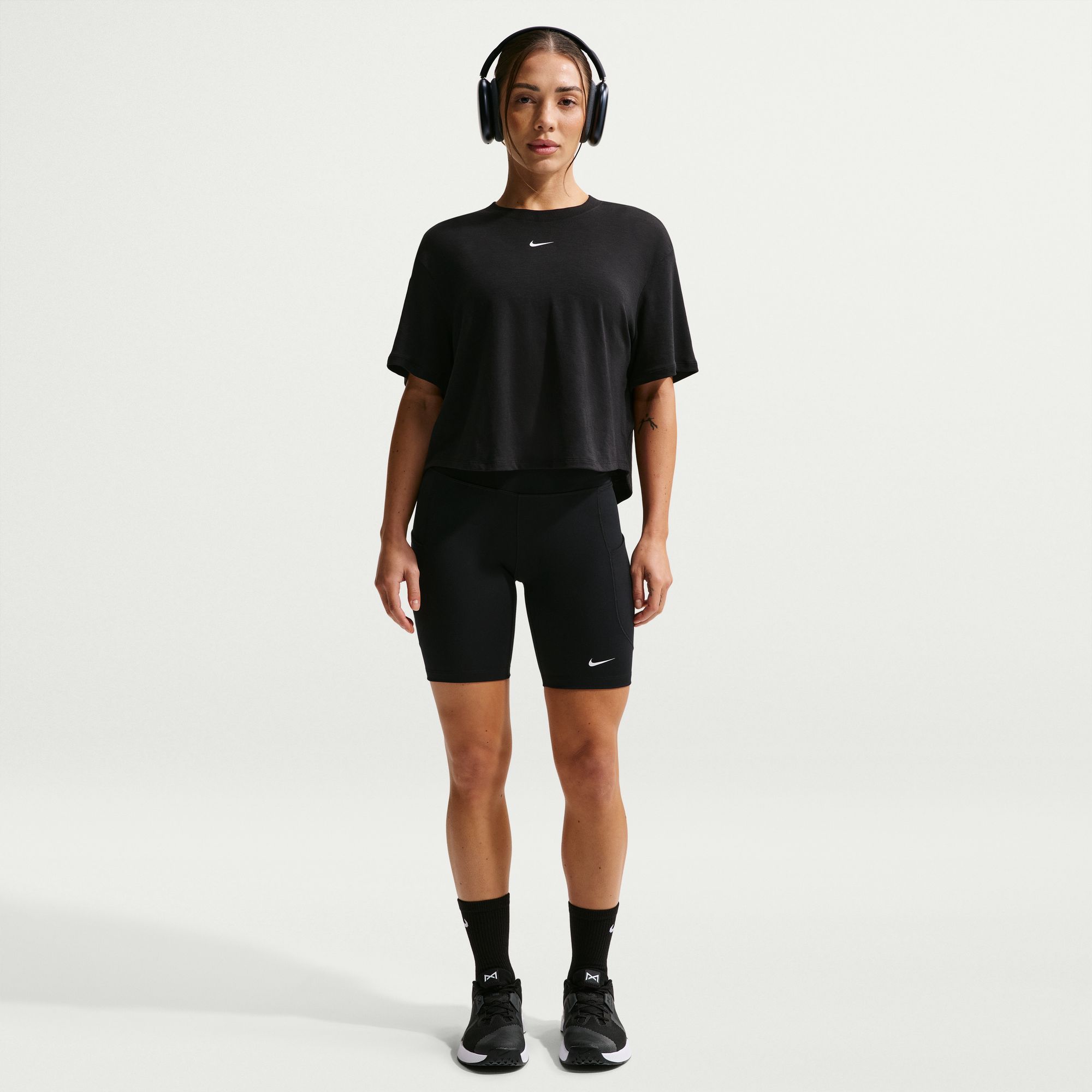 Nike Women's One Relaxed Dri-FIT Cropped Short-Sleeve T-Shirt product image