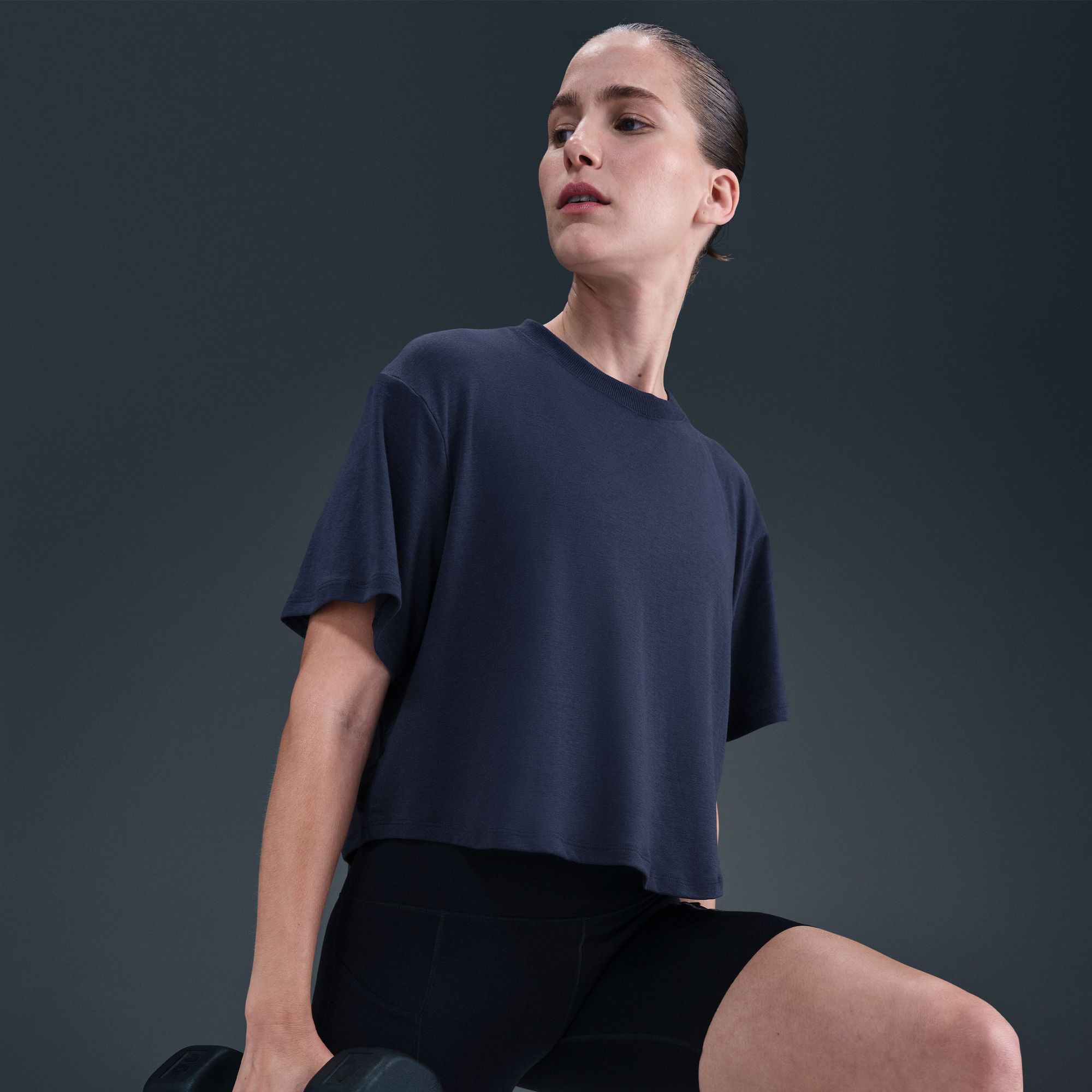 Nike Women's One Relaxed Dri-FIT Cropped Short-Sleeve T-Shirt product image