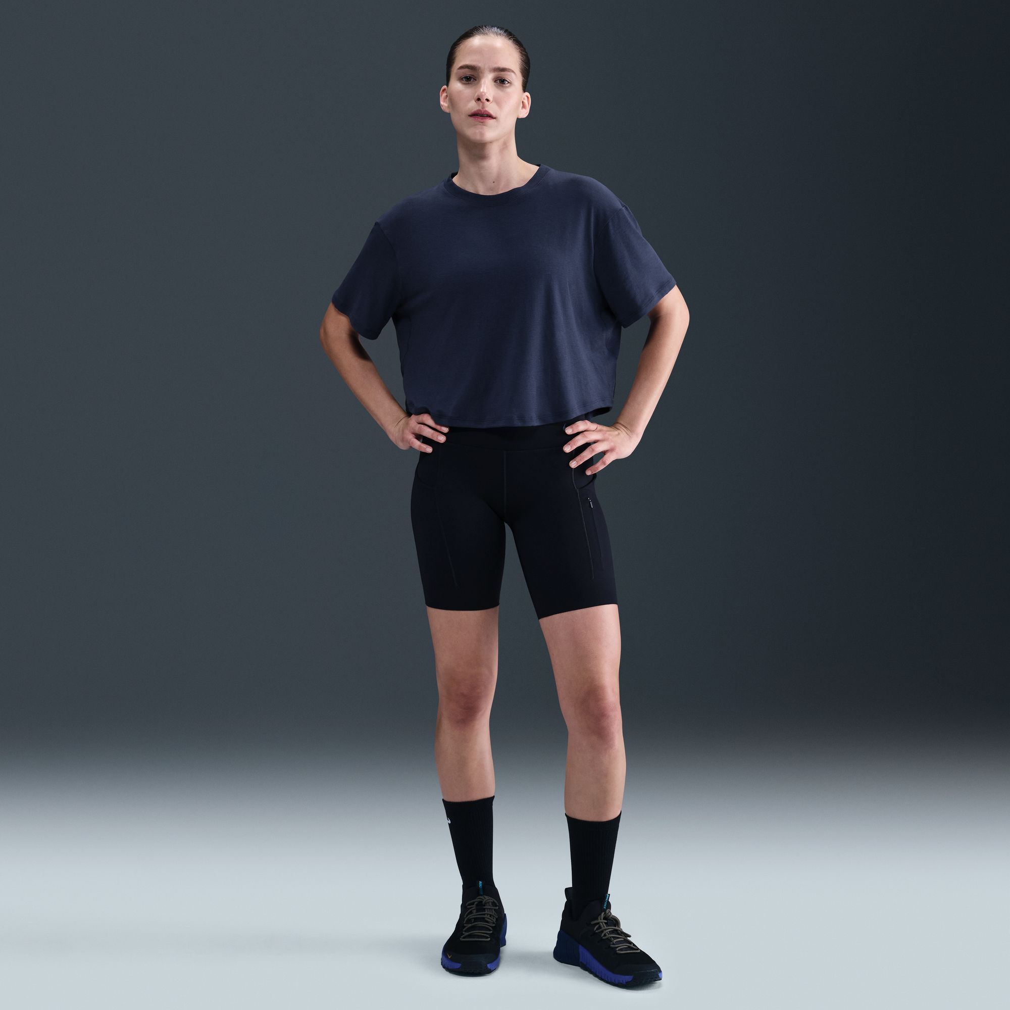 Nike Women's One Relaxed Dri-FIT Cropped Short-Sleeve T-Shirt product image