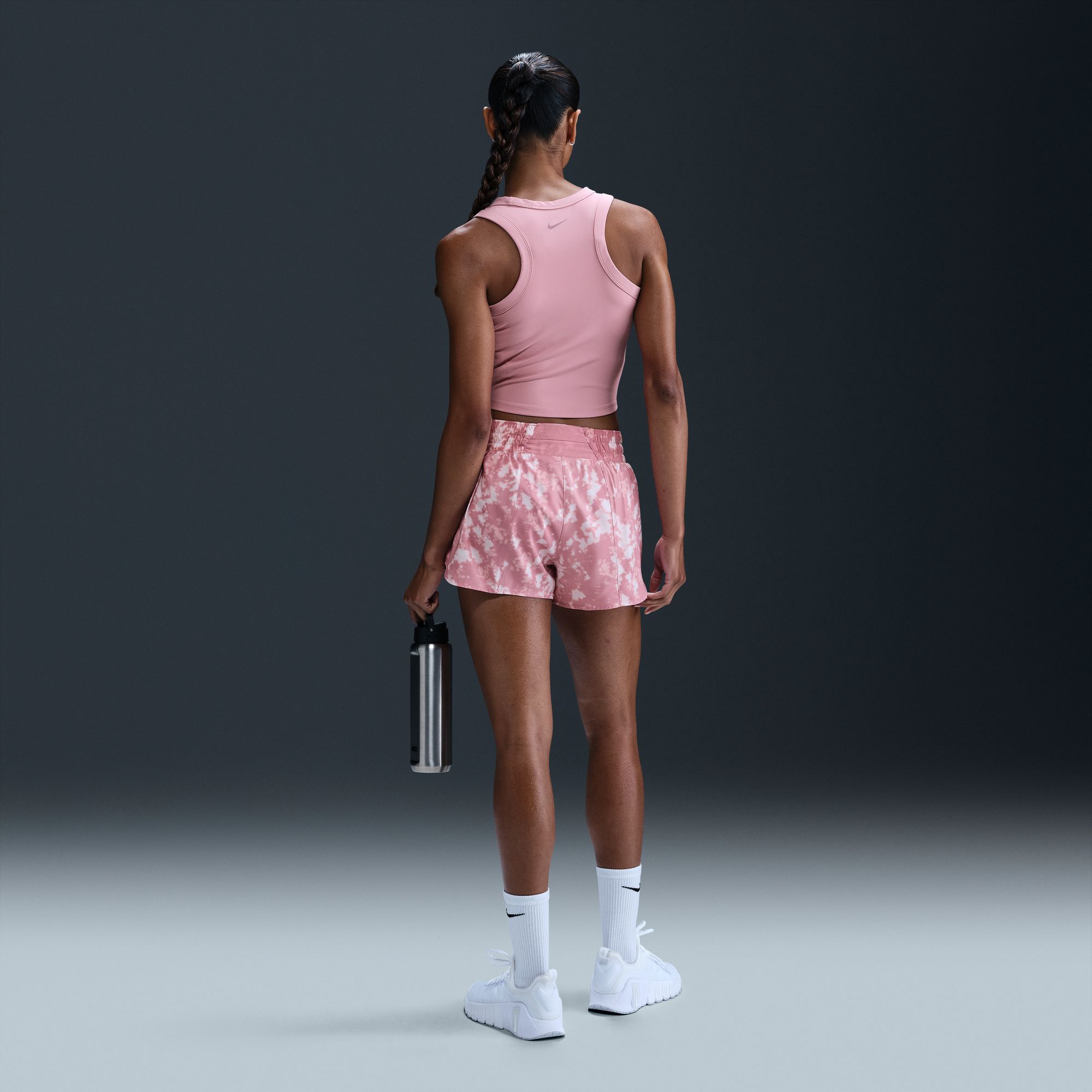 Nike Women's One  Dri-FIT Mid-Rise 3" Brief-Lined Printed Shorts product image