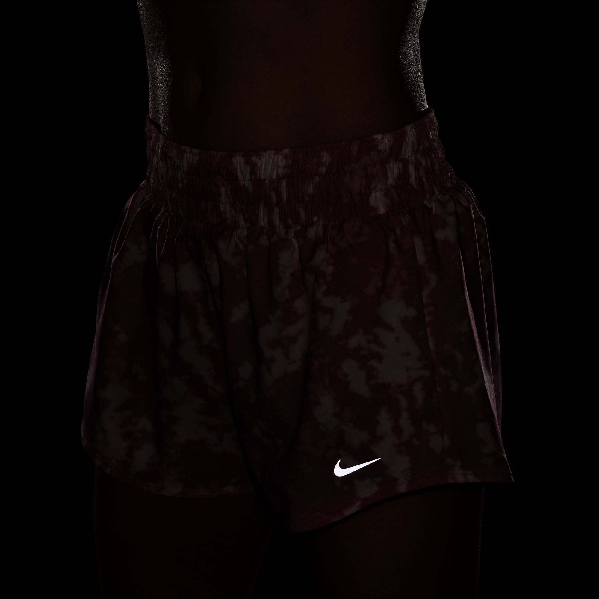 Nike Women's One  Dri-FIT Mid-Rise 3" Brief-Lined Printed Shorts product image