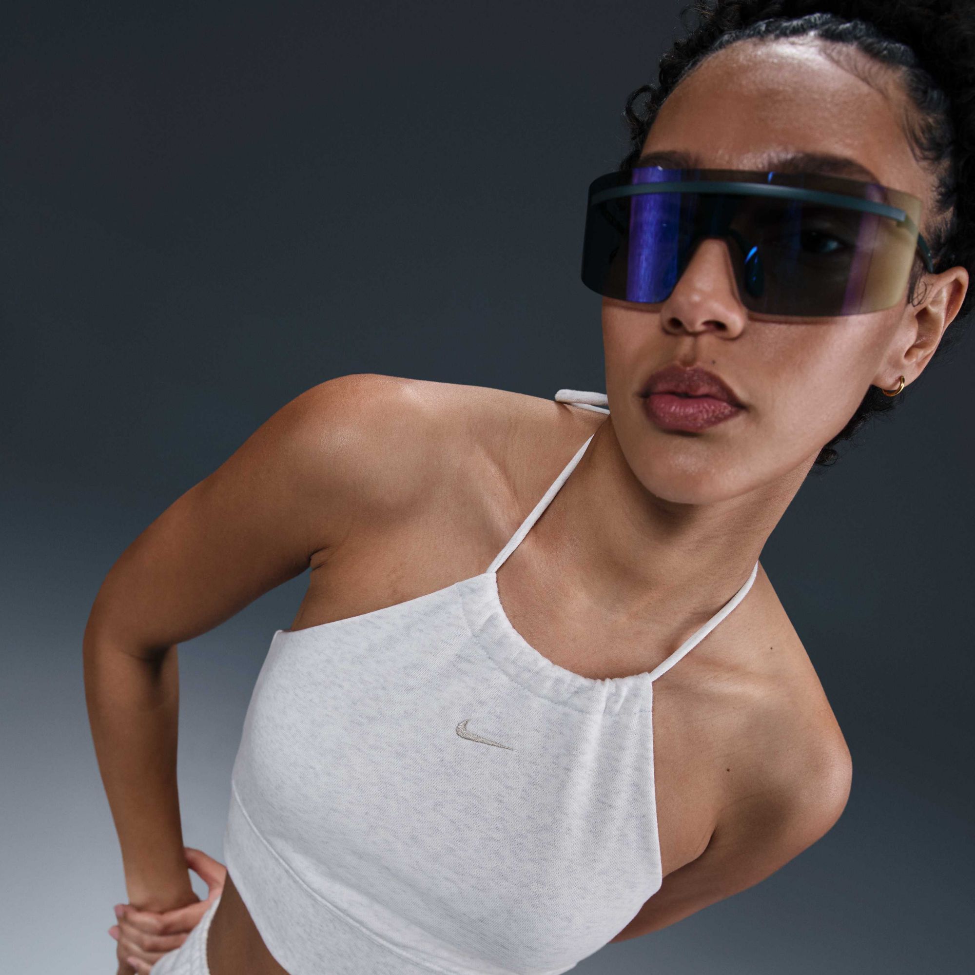 Nike Women's Sportswear Chill Terry Slim Cropped French Terry Halter Top product image