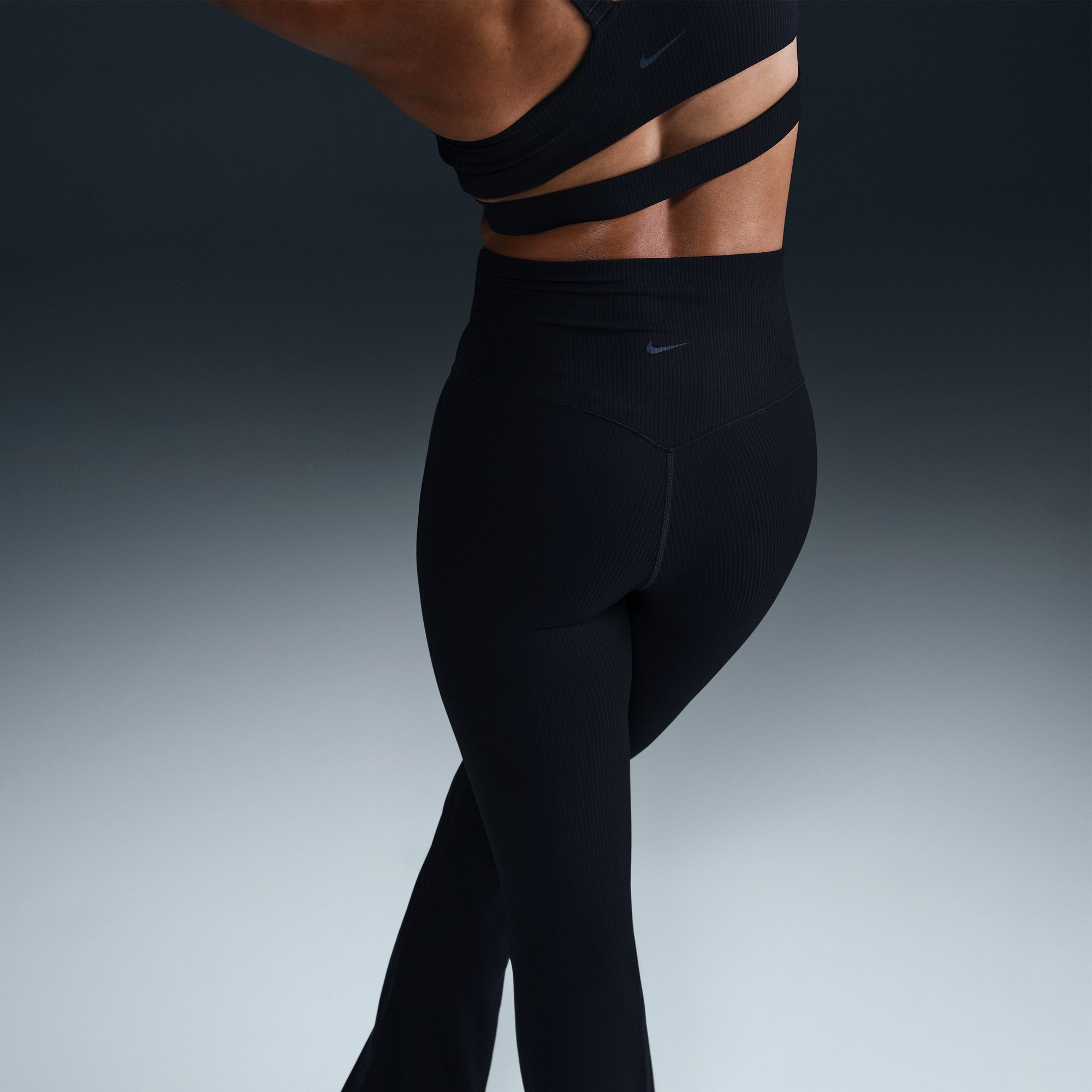 Nike Women's Zenvy Cutout Gentle-Support Flared Leggings product image