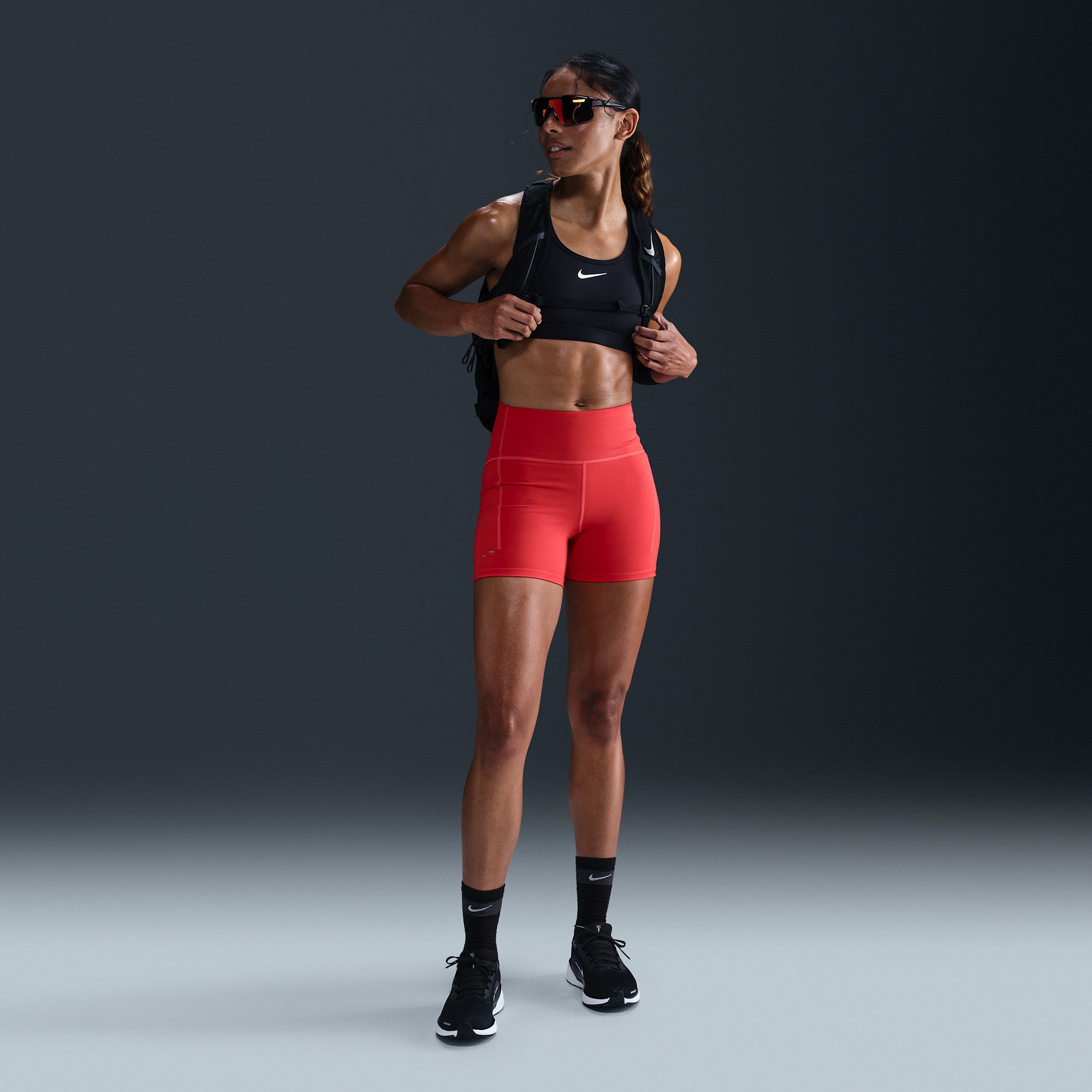 Nike Women's Swift High-Waisted 4" Tight Running Shorts with Pockets product image