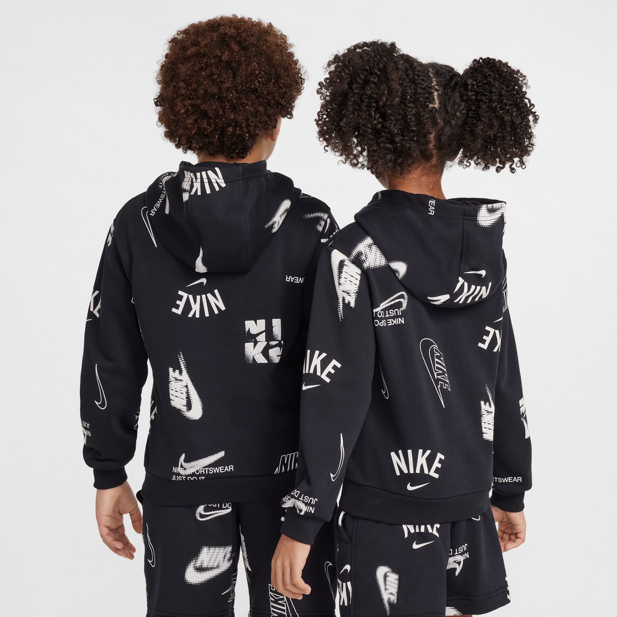 Nike Kids' Sportswear Club Fleece French Terry Printed Hoodie product image