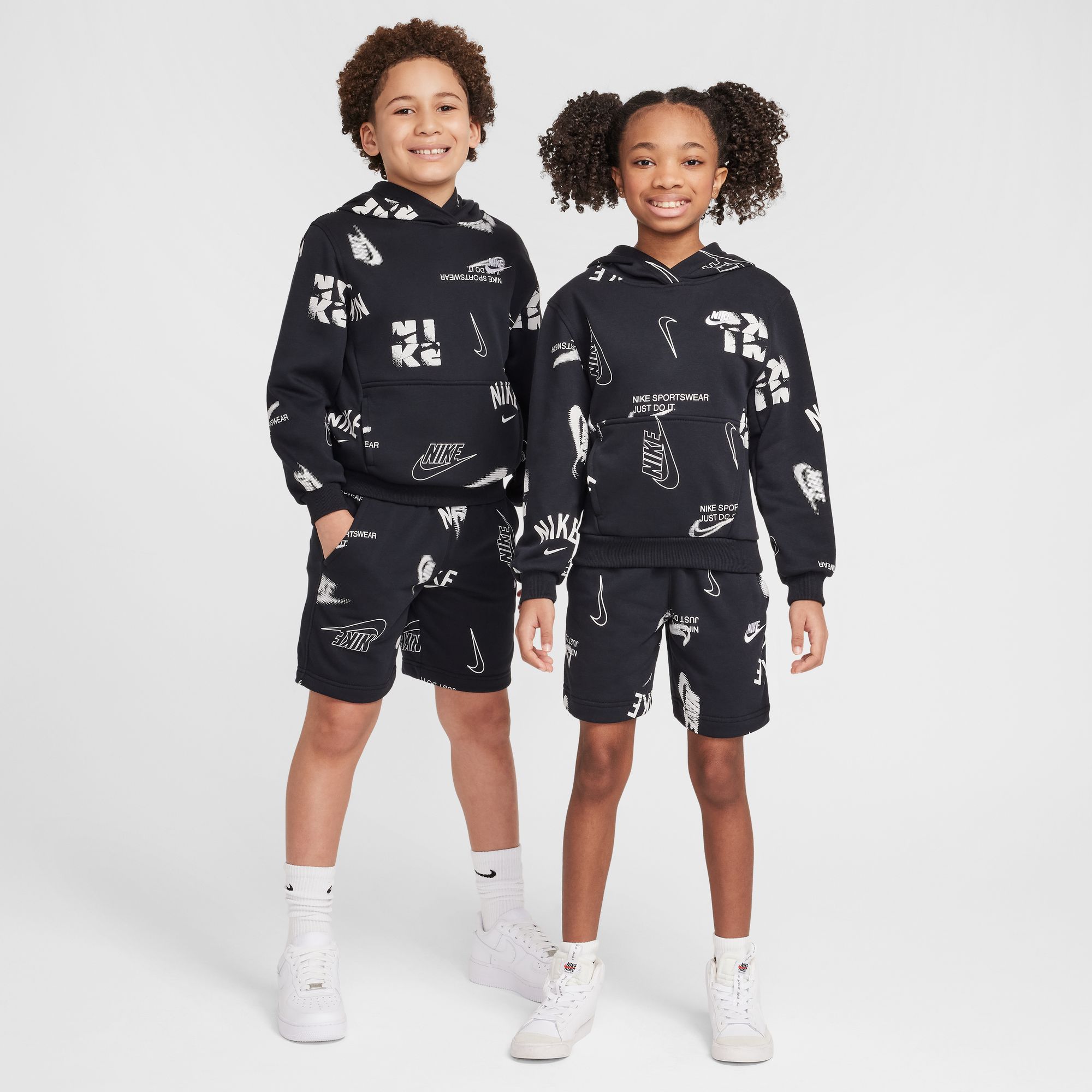 Nike Kids' Sportswear Club Fleece French Terry Printed Hoodie product image