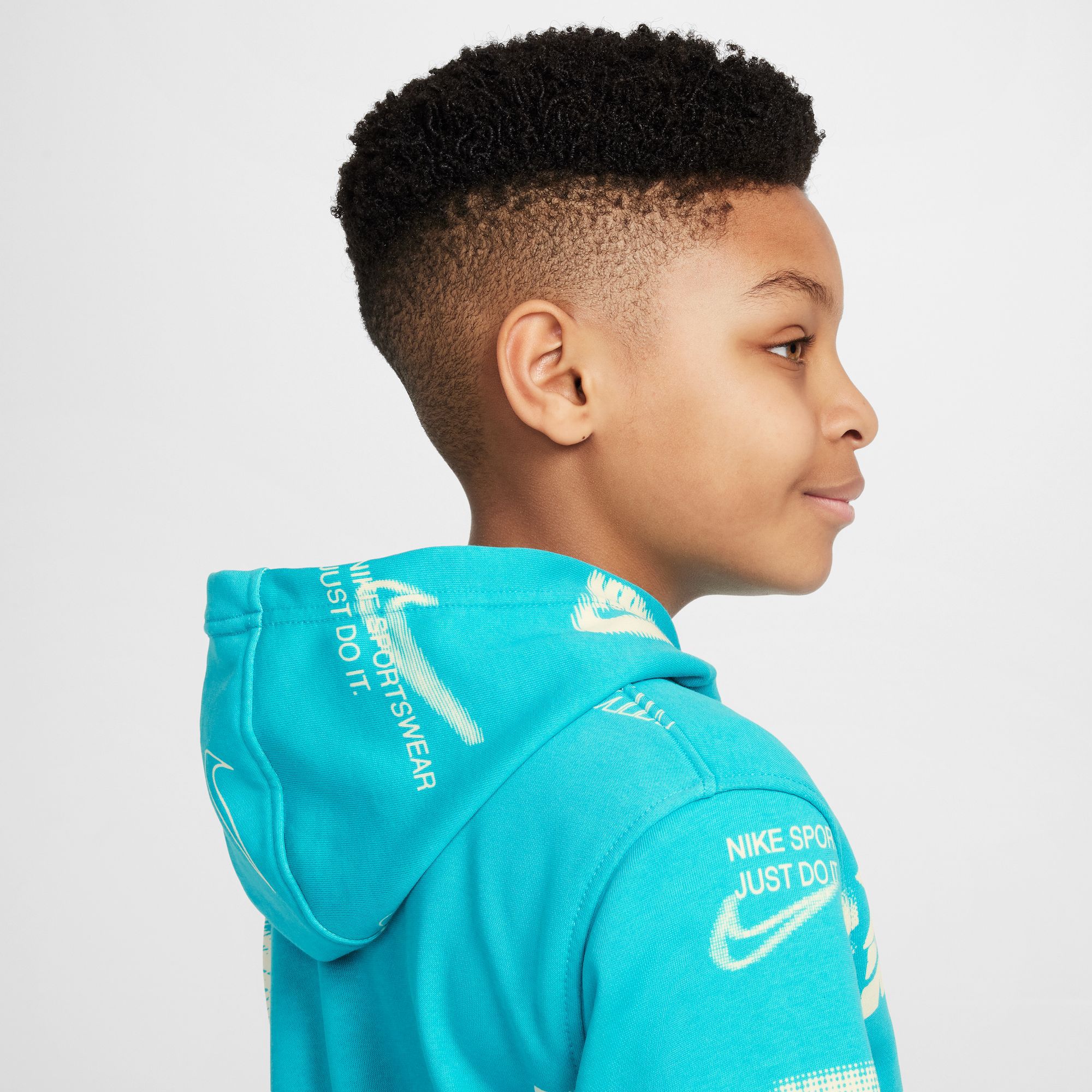 Nike Kids' Sportswear Club Fleece French Terry Printed Hoodie product image