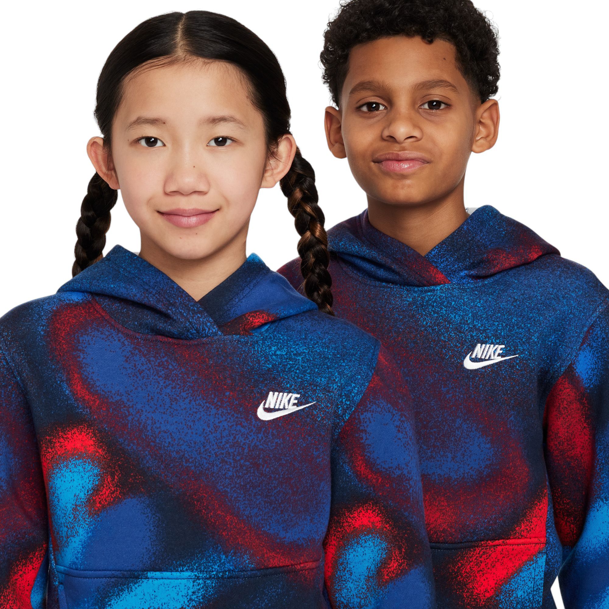 Nike Kids' Sportswear Printed Club Fleece Hoodie product image