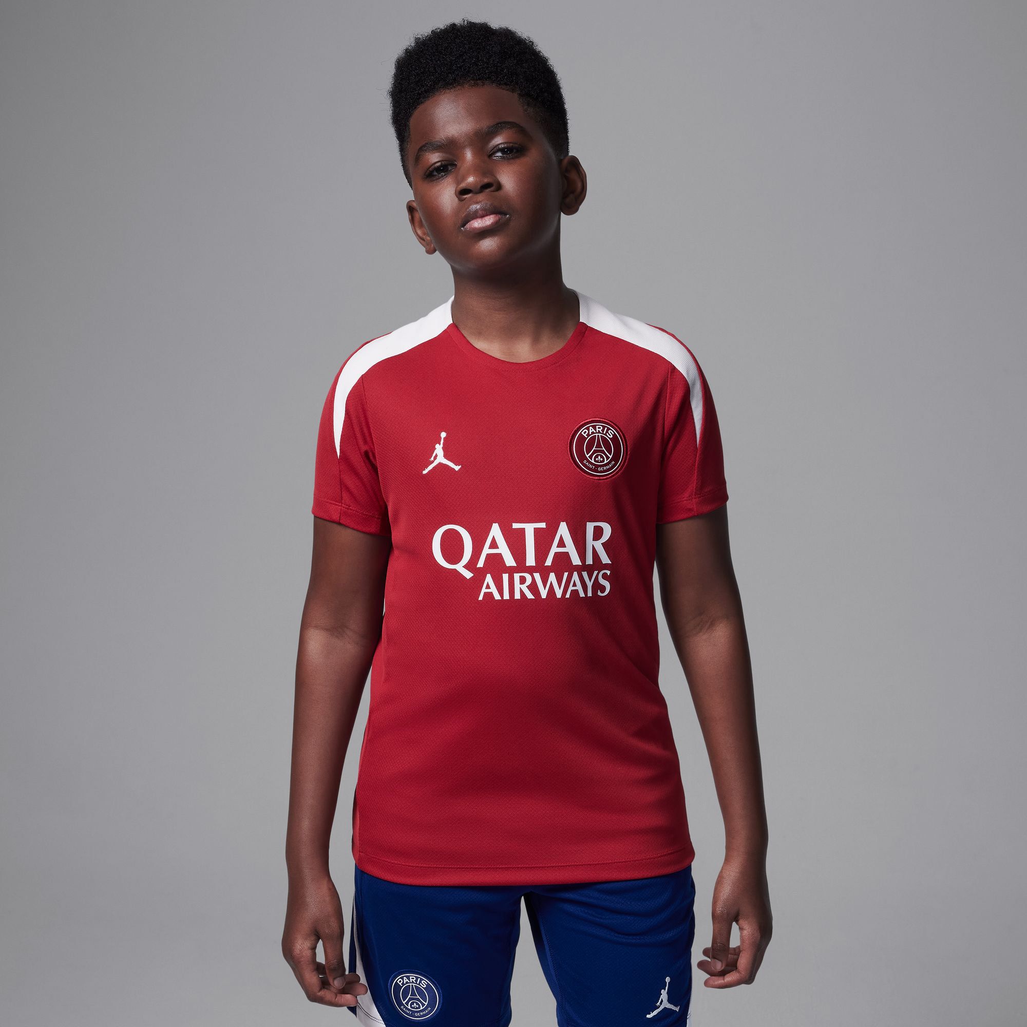 Jordan Youth Paris Saint-Germain FC 2025 Red 4th Training Jersey product image