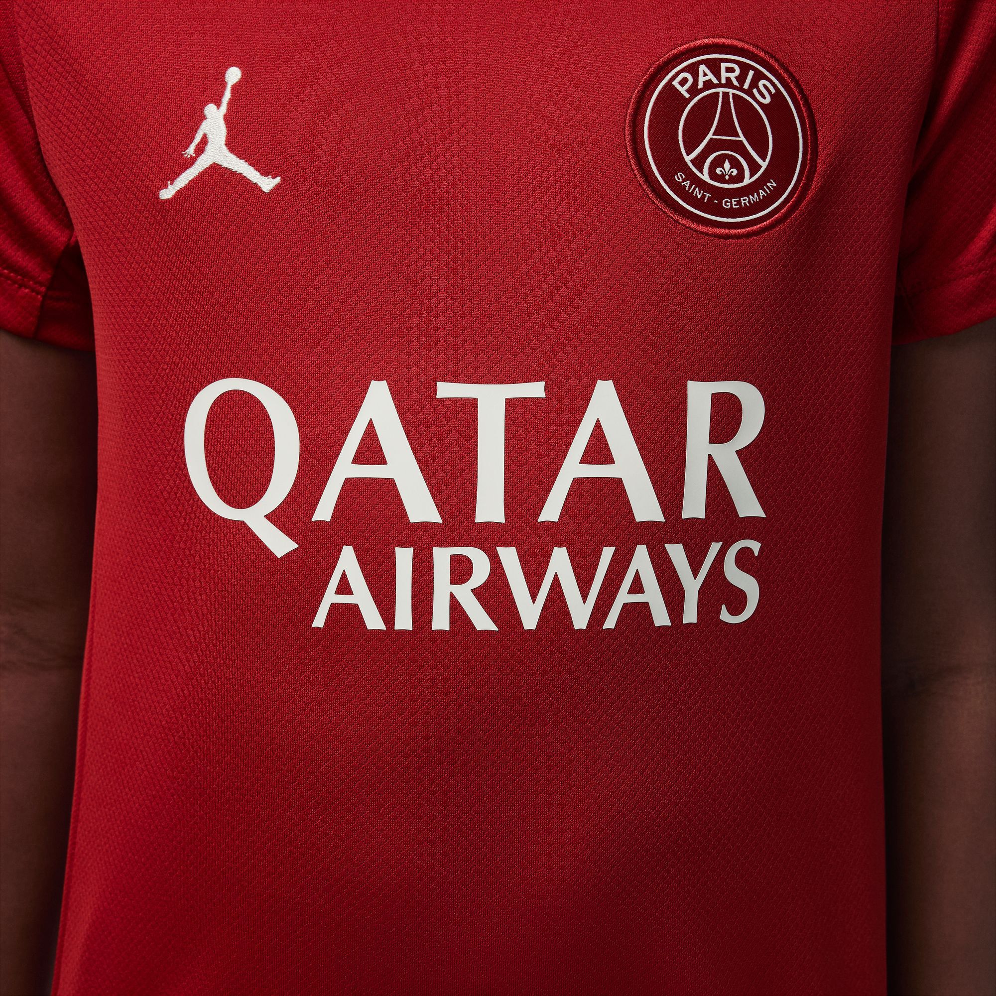 Jordan Youth Paris Saint-Germain FC 2025 Red 4th Training Jersey product image