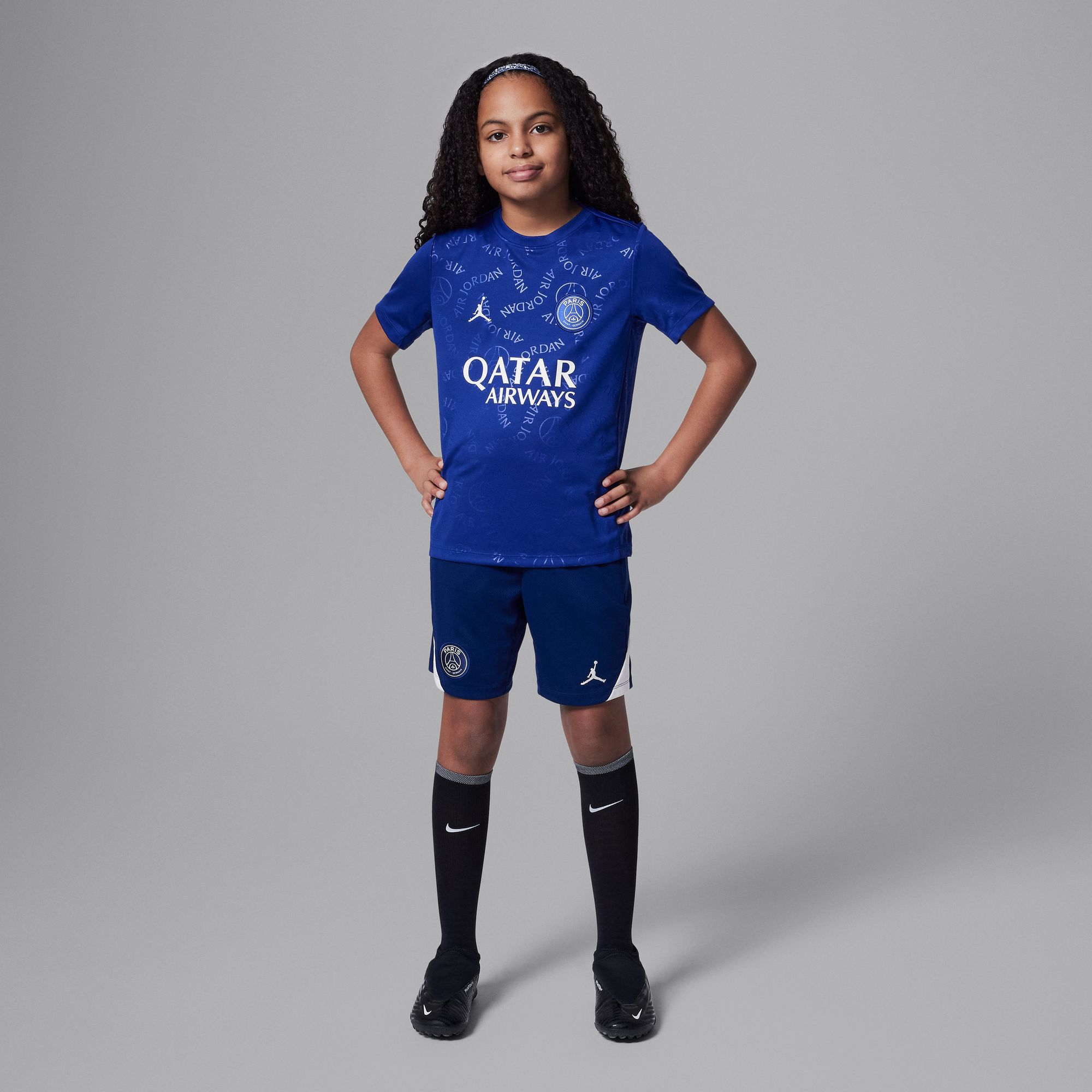 Jordan Youth Paris Saint-Germain FC 2025 Blue 4th Prematch Jersey product image