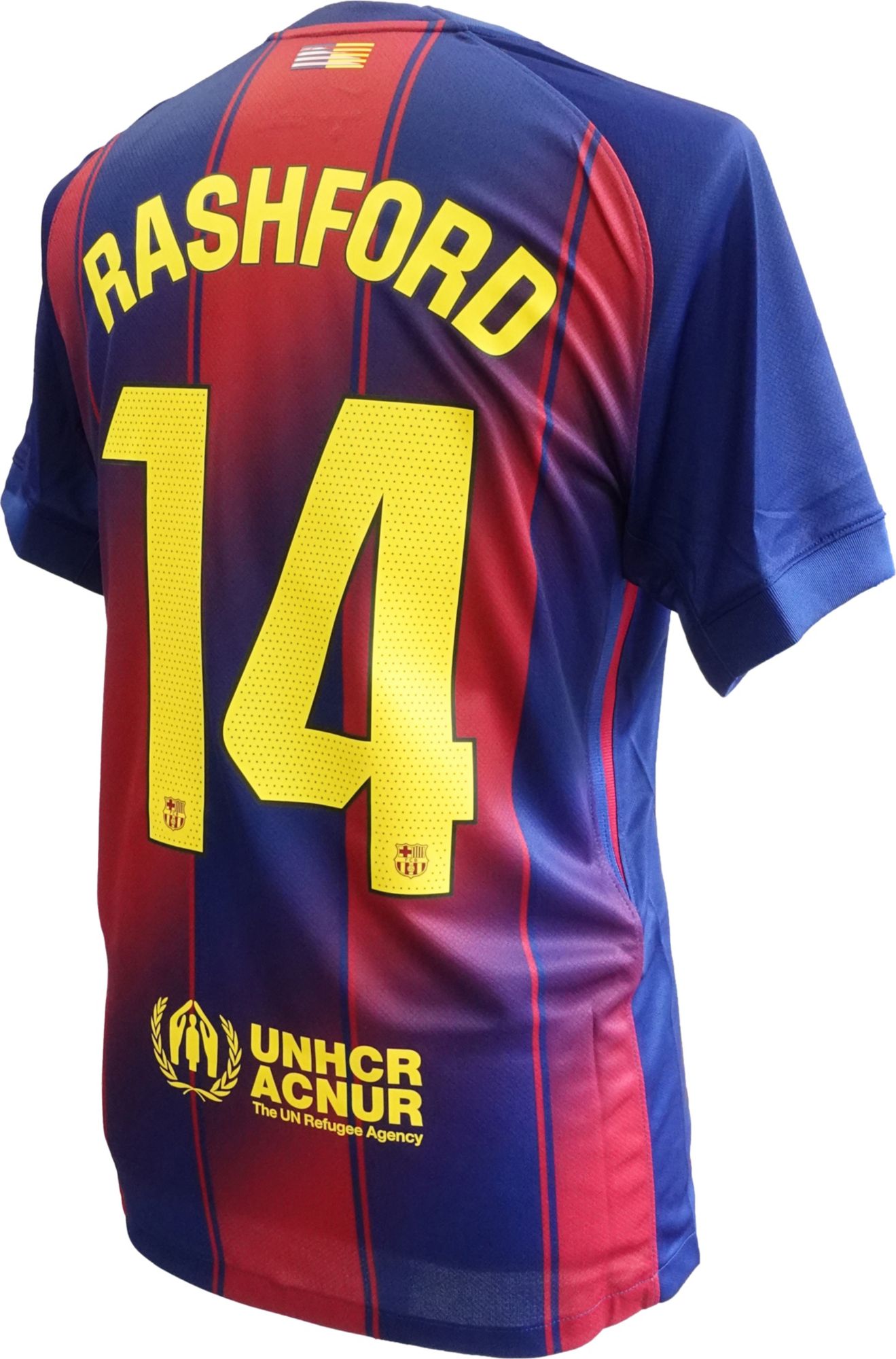 Nike Adult FC Barcelona Marcus Rashford #14 2025-26 Home Replica Jersey product image